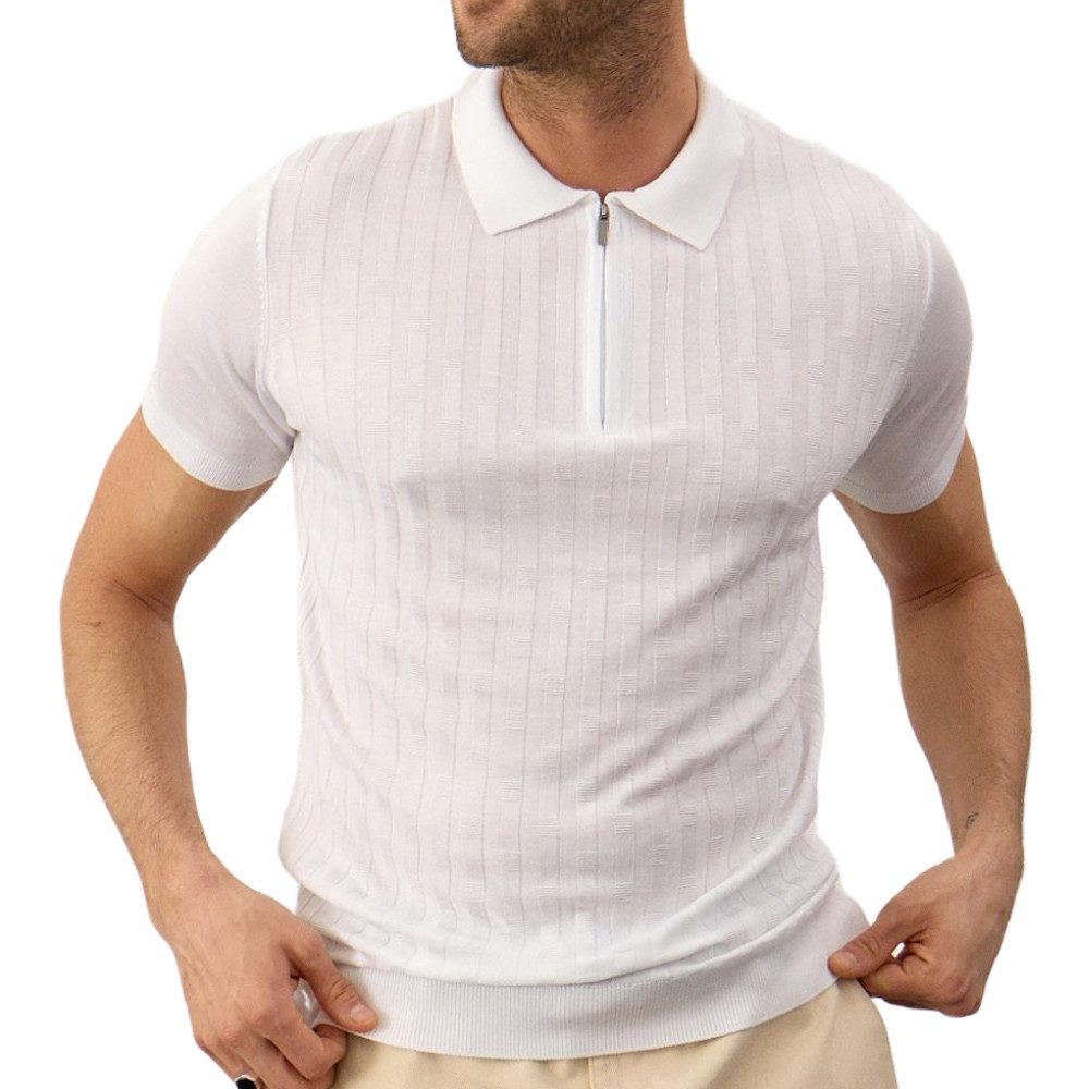 danger Poloshirt Herren Strick-T-Shirt – Rundhalsausschnitt, günstig online kaufen