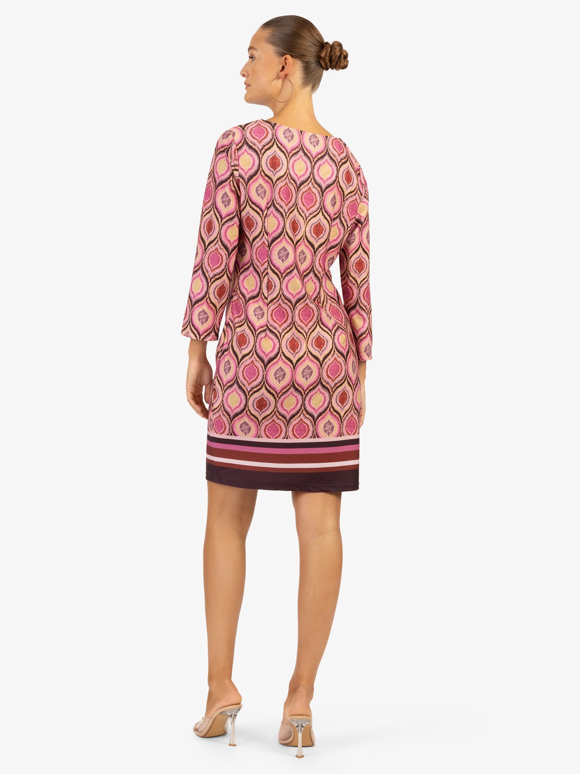 Apart Minikleid APART Kleider mit Ärmel pink-multicolor Lange