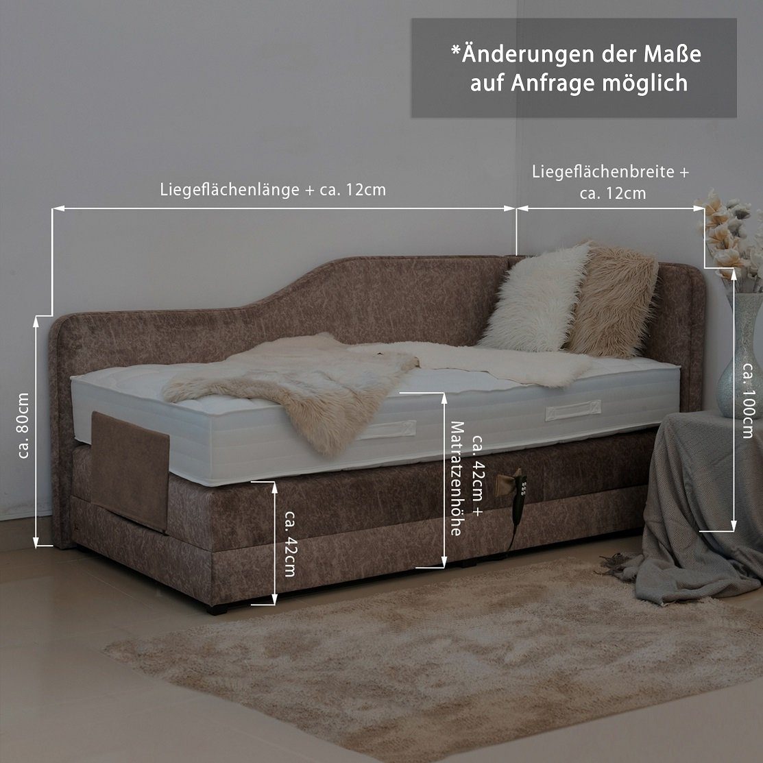 PAARA Boxspringbett Box Alexandria elektrisch verstellbar günstig online kaufen