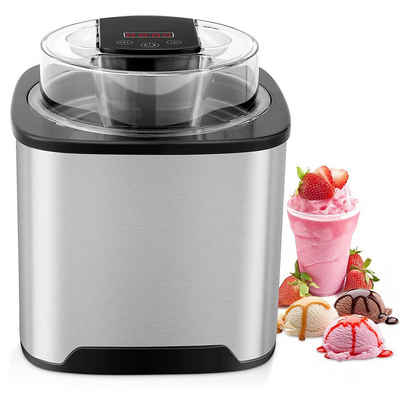 MVPower Eismaschine Speiseeismaschine Ice Cream Maker, 2,00 l, 12,00 W, Timer, 2 Liter, automatische Abschaltung