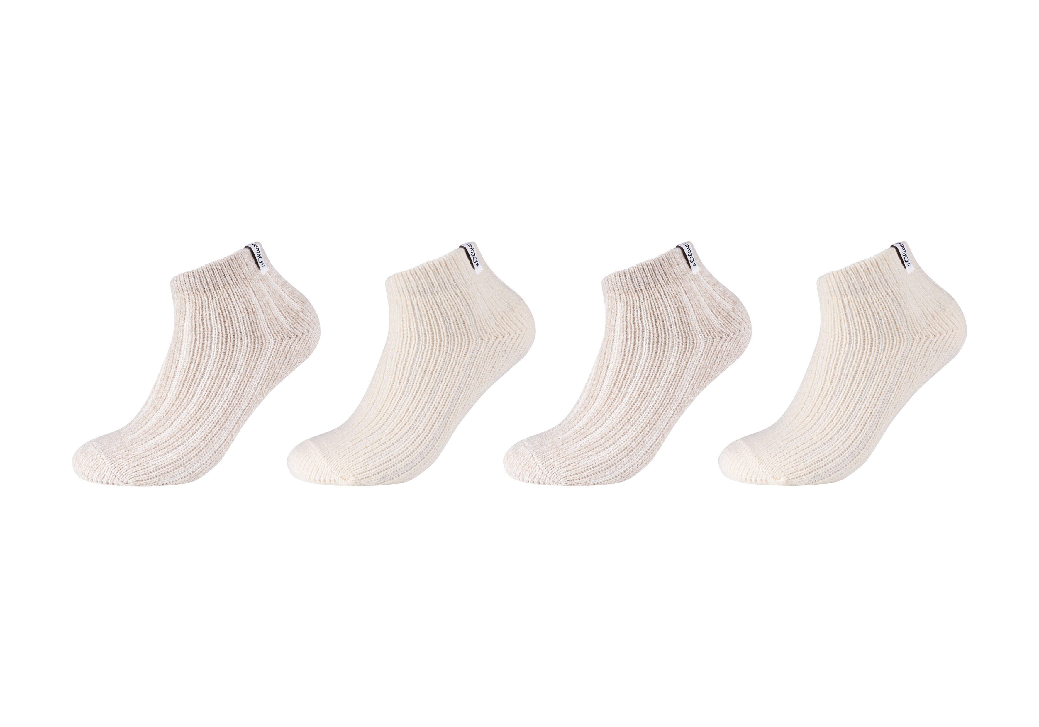 s.Oliver Sneakersocken warm & cozy (4-Paar) mit elastischem Bund günstig online kaufen