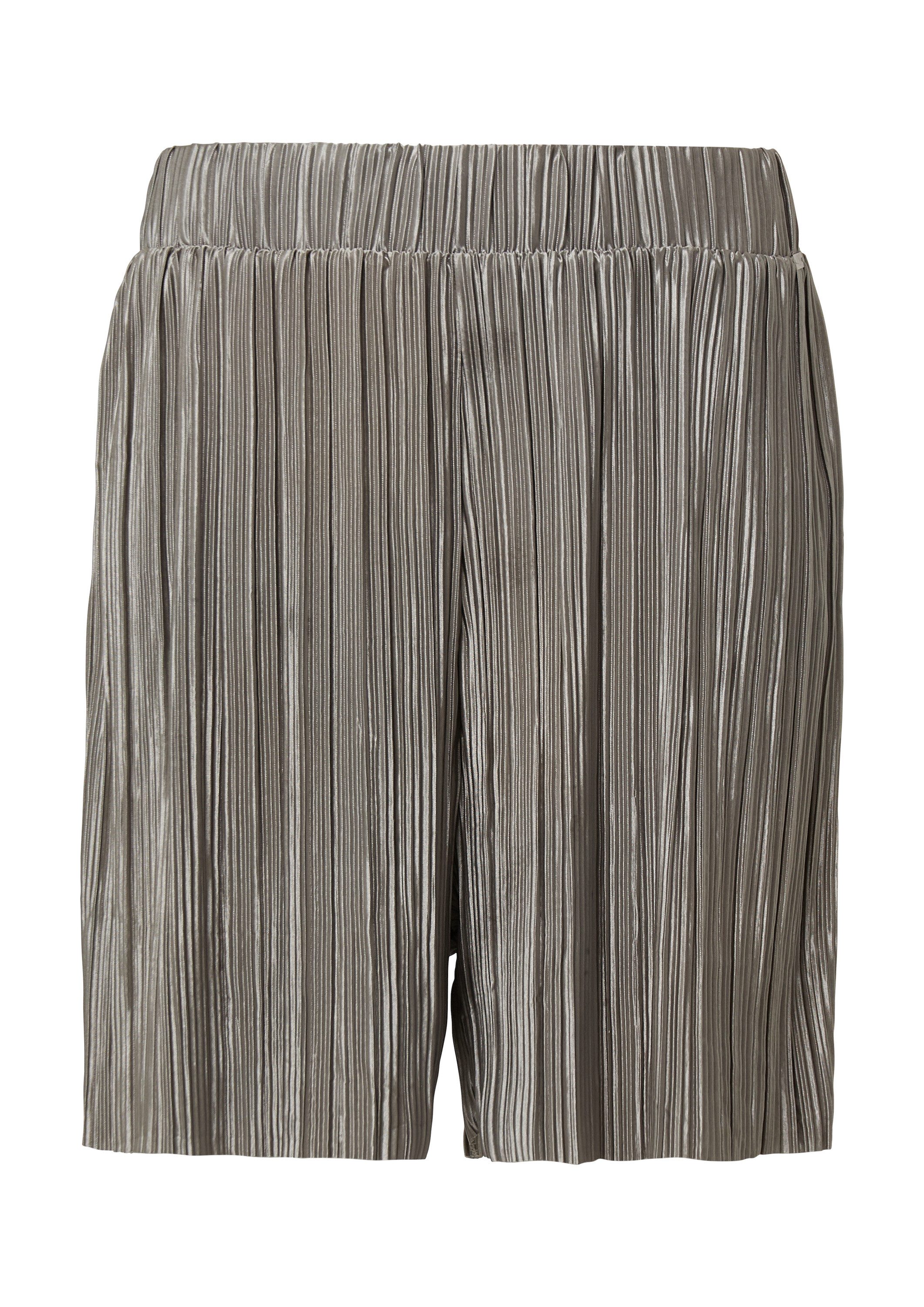 QS Shorts Hose Shorts mit Plisseefalten günstig online kaufen