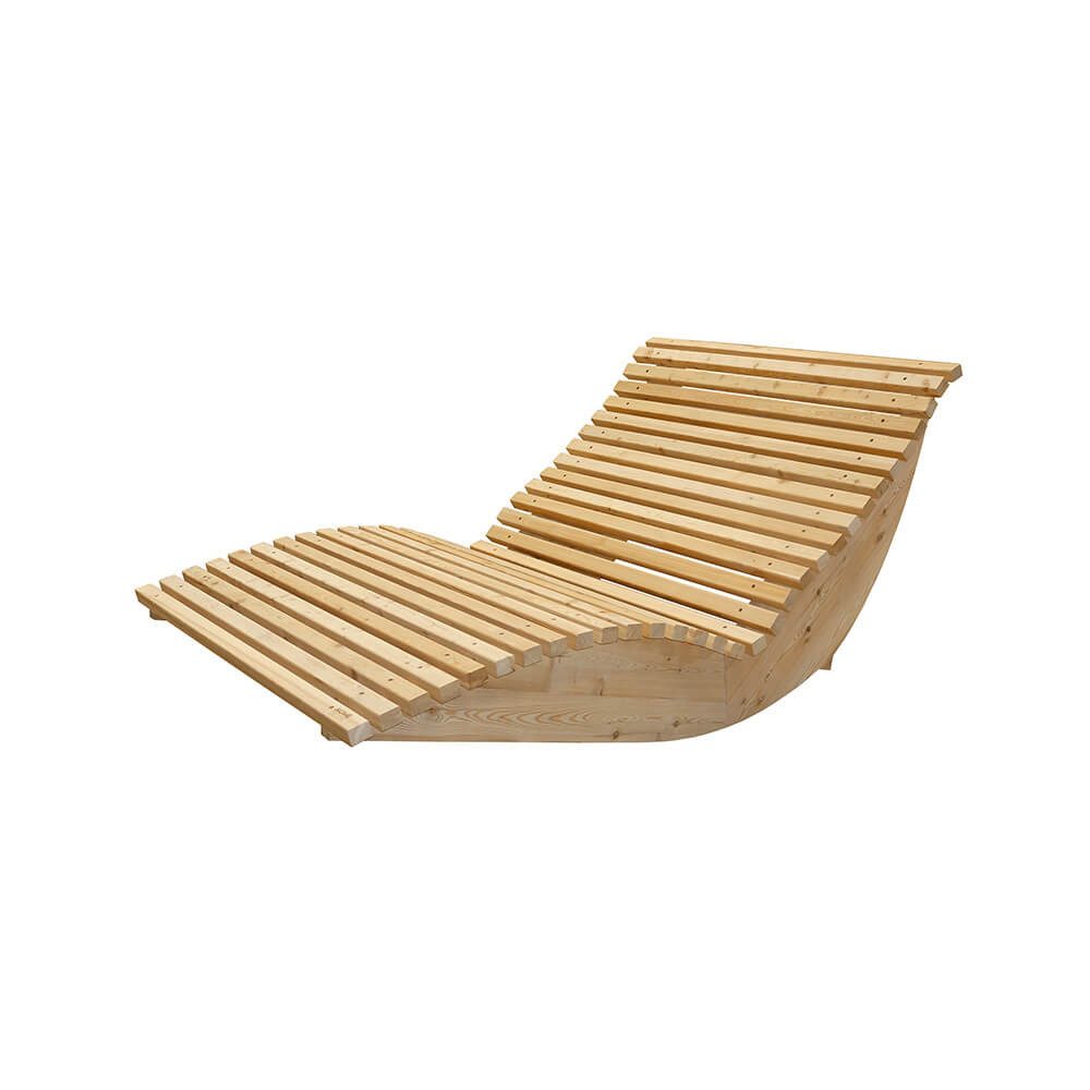 HOME DELUXE Gartenliege Wellenholzliege WOLGA - günstig online kaufen