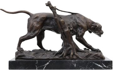 Aubaho Skulptur Bronzeskulptur Hund Jadhund Bronzefigur Bronze Figur Statue im Antik-S