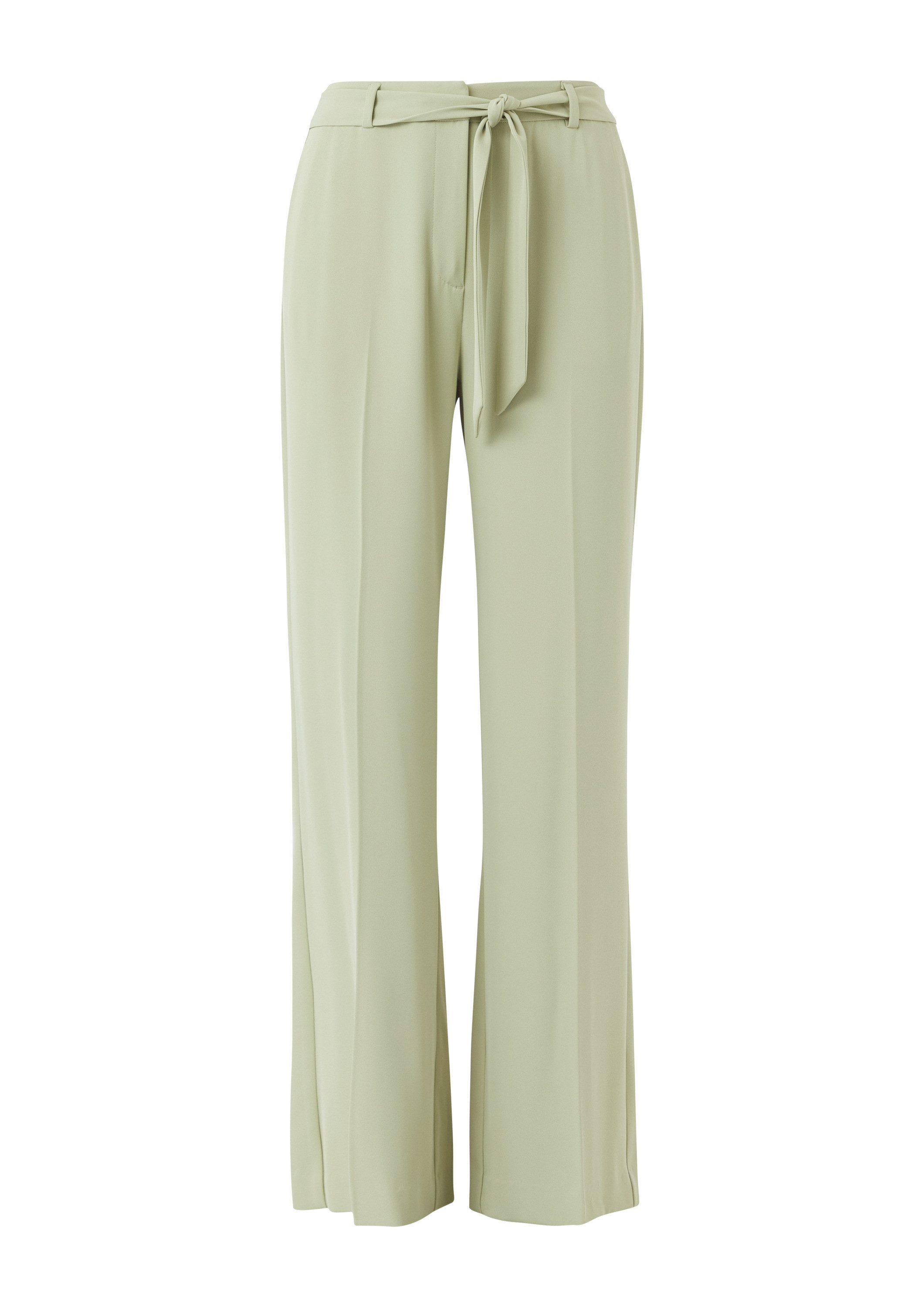 comma Chinos Hose Fließende Wide-Leg-Hose mit günstig online kaufen