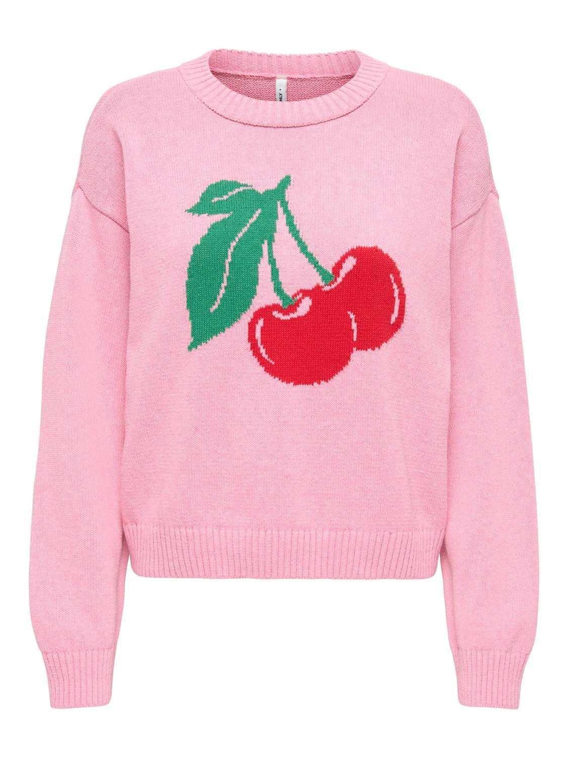 ONLY Strickpullover ONLELISE LS O-NECK KNT Baumwollmischung, Rundhals günstig online kaufen