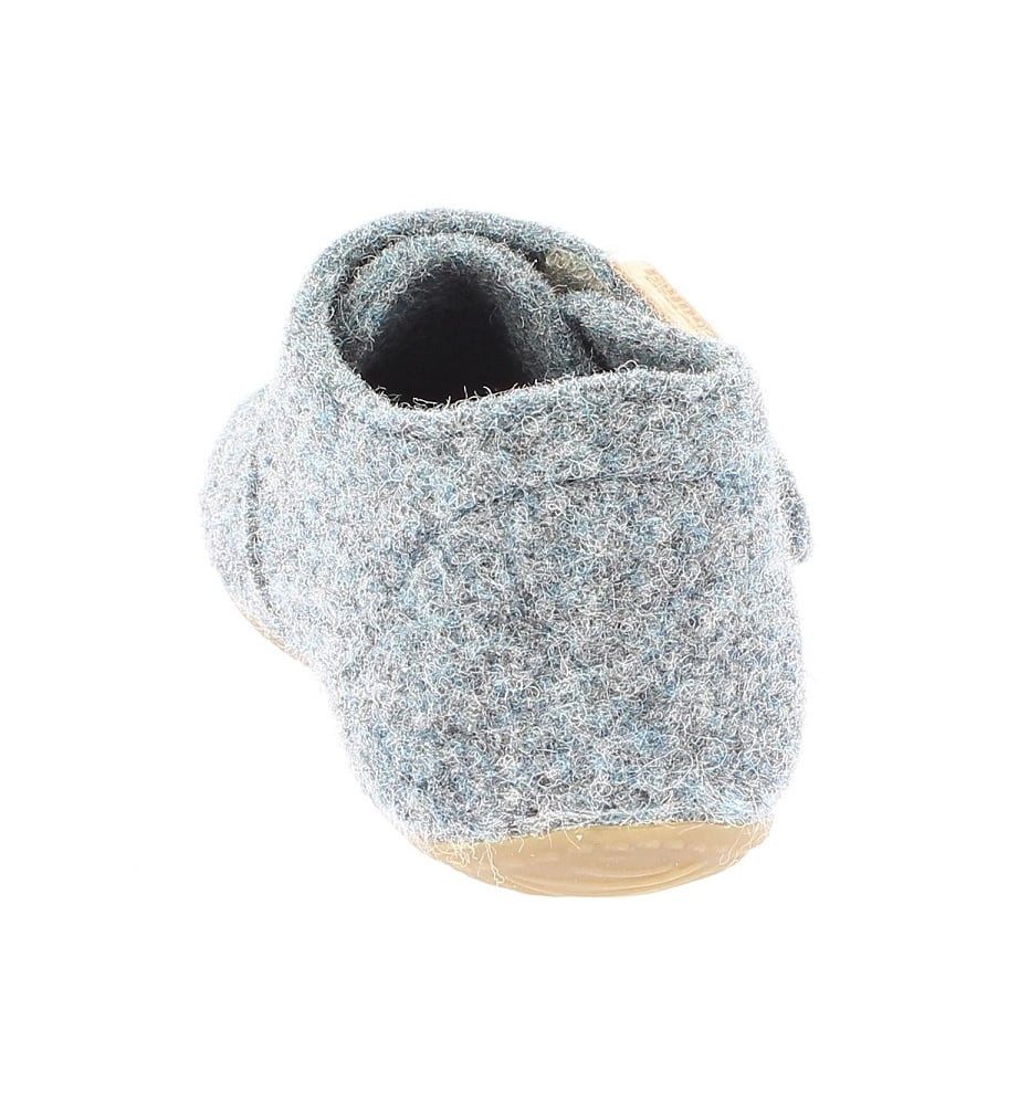 Living Kitzbühel Klettschuh Filz (Wolle) Unifarben grau Kleinkinder (20-26) Hausschuh