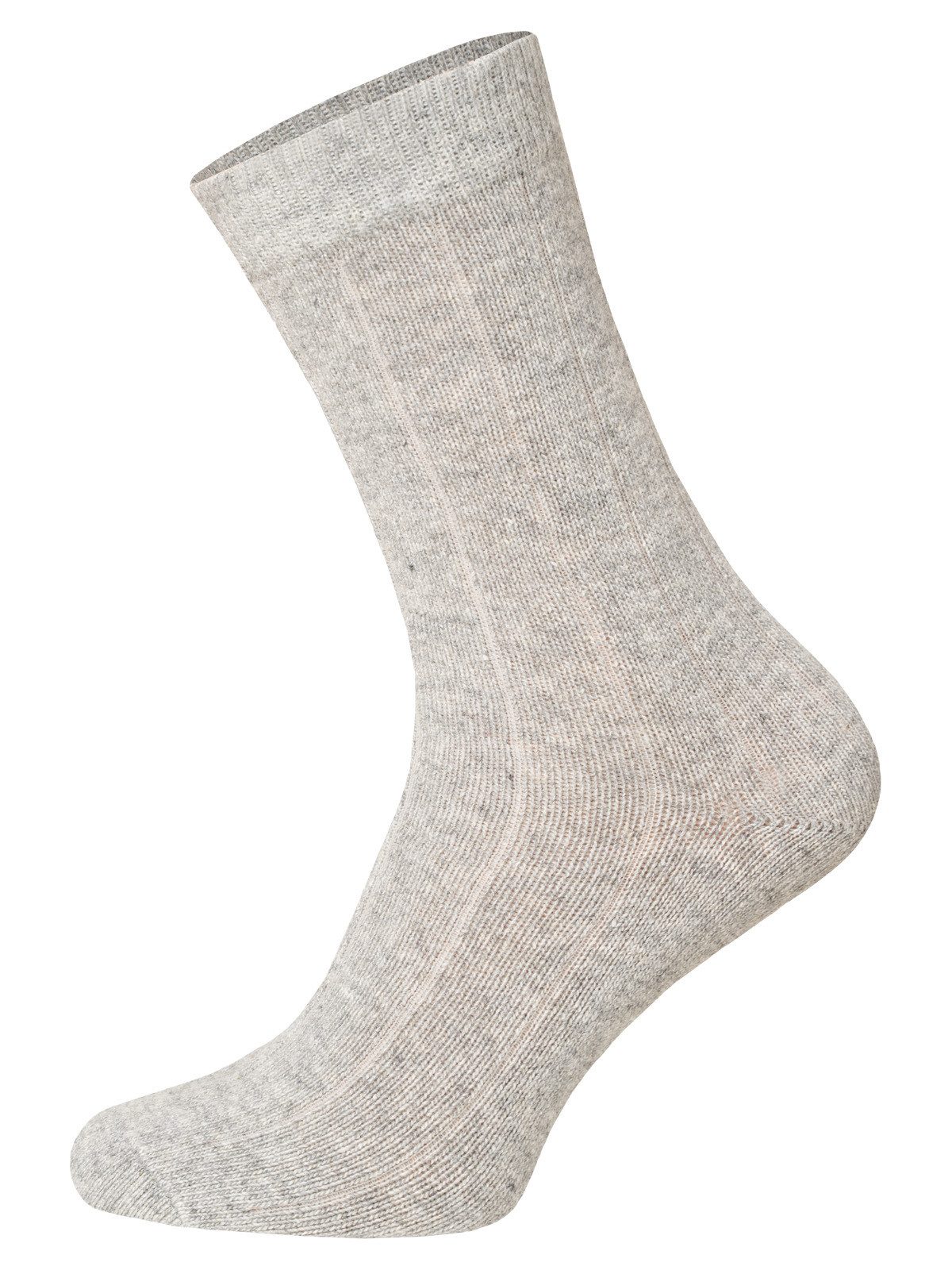 HomeOfSocks Norwegersocken 2 Paar Wollsocken, Kaschmir, unifarben, 34% (2-Paar) unifarben, druckarmer Gummibund