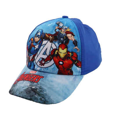 MARVEL Baseball Cap »Avengers Thor Iron Man Captain America Jungen Basecap« Gr. 52 bis 56, Blau oder Rot