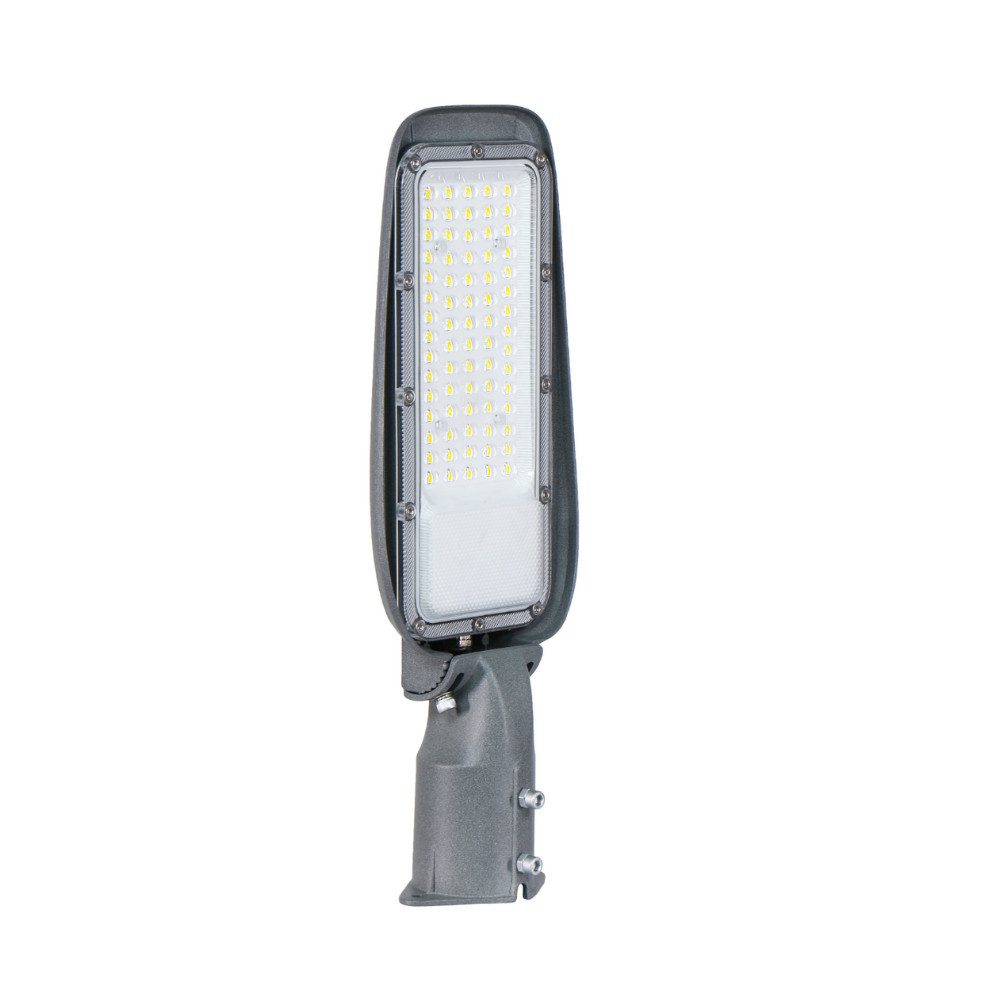 LUXULA LED Flutlichtstrahler LUXULA LED Straßenleuchte 30 W 3000 K Warmweiß Grau, LED fest integriert, Warmweiß