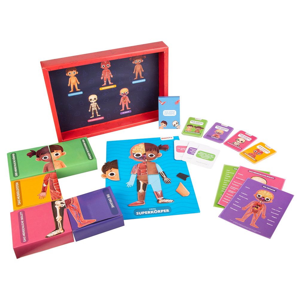 Besttoy Puzzle Besttoy - Puzzle und Lernkarten - Dein Körper, Puzzleteile