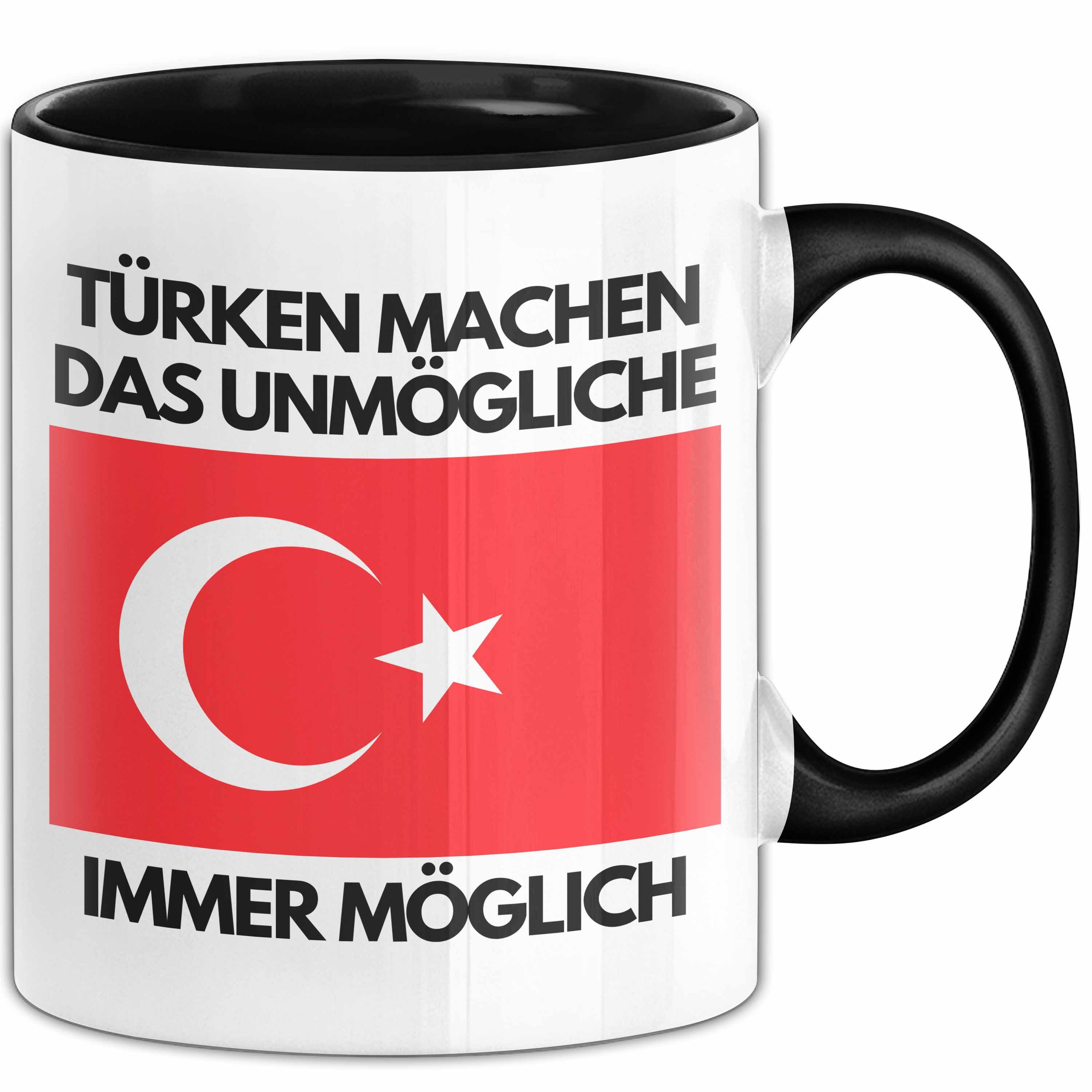 Trendation Tasse Türken Machen Das Unmögliche Immer Möglich Tasse Geschenk Türkei-Fans, Keramik