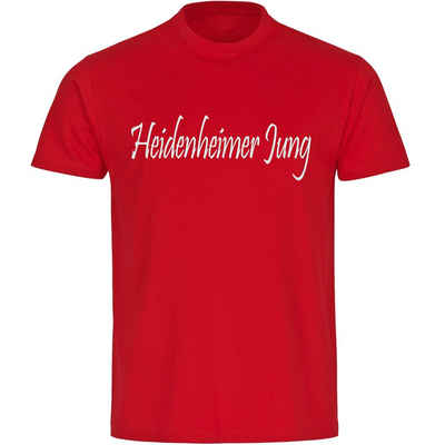 multifanshop T-Shirt Herren Heidenheim - Heidenheimer Jung - Männer