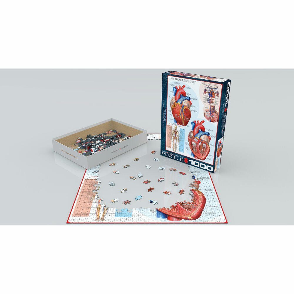 Das Puzzle Puzzleteile 1000 Herz, EUROGRAPHICS