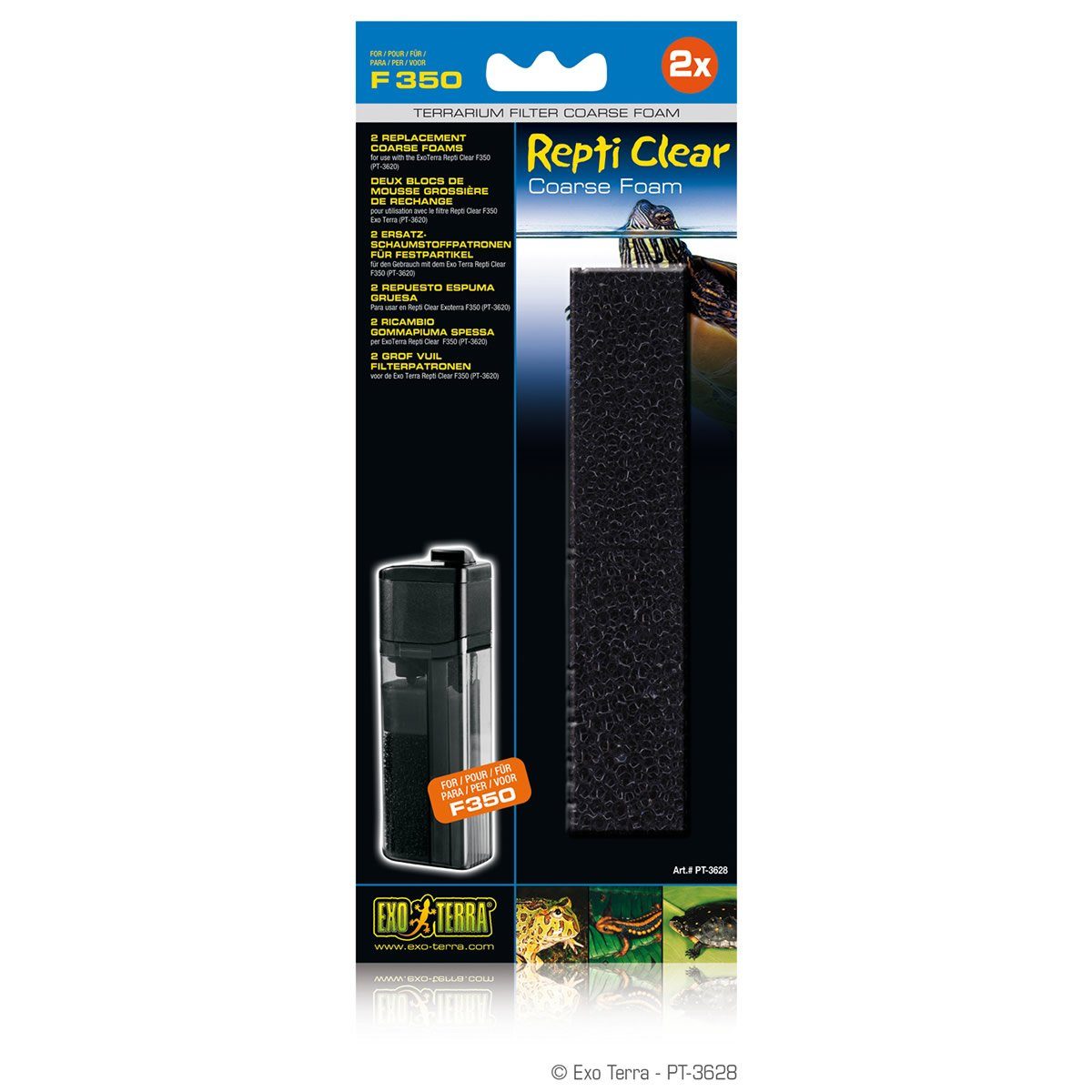 Exo Terra Ersatzfilter Ersatz Schaumstoff für Repti Clear F350