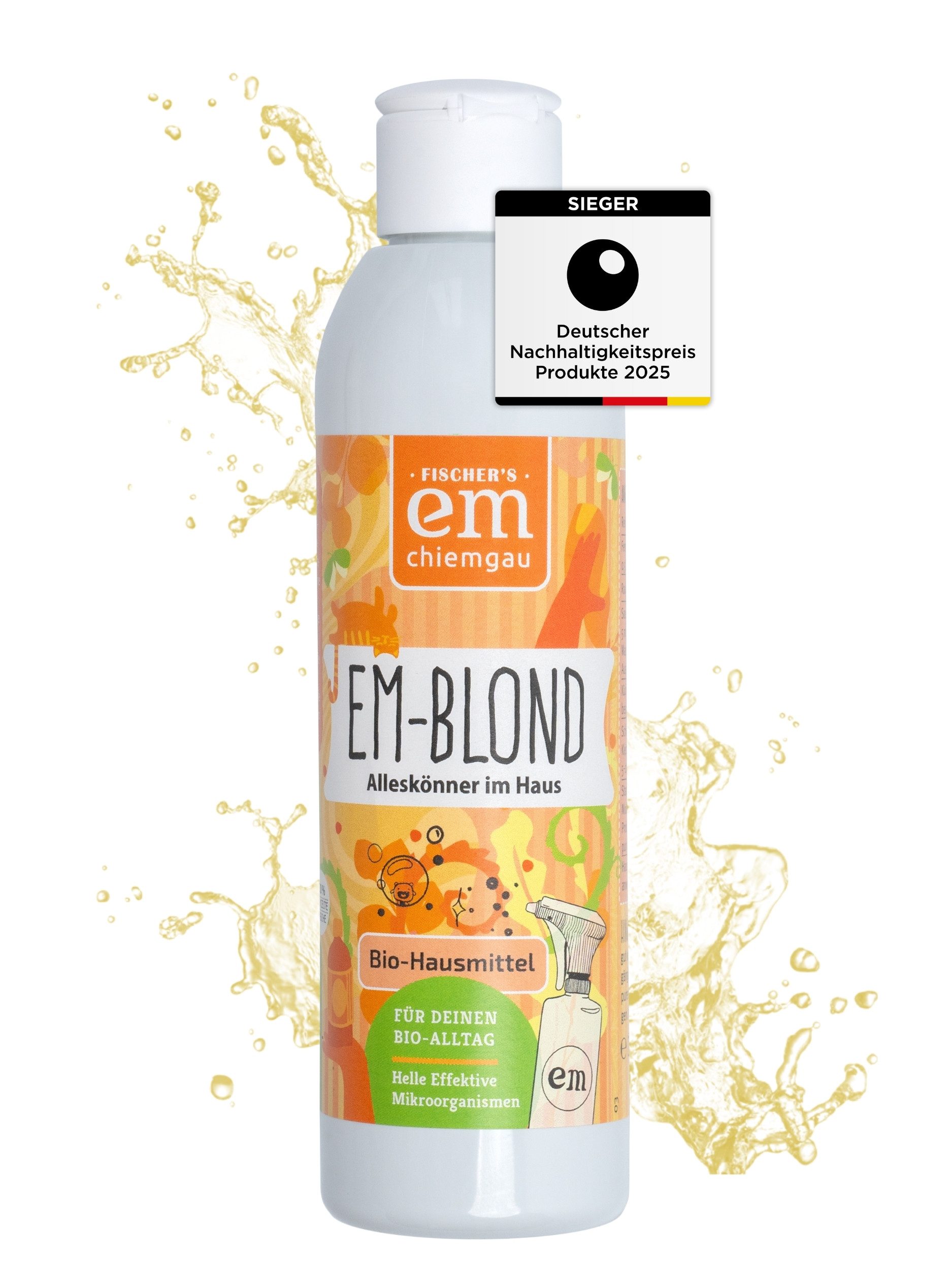 Fischer's EM-Chiemgau EM-blond, Alleskönner mit effektiven Mikroorganismen Probiotischer Allzweckreiniger (Allzweckreiniger, Geruchsbinder, Tierpflege, probiotisch)