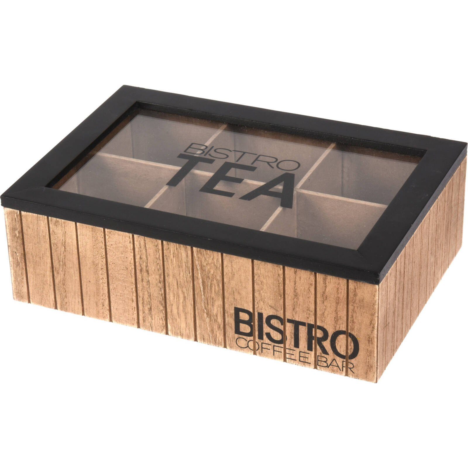 Home & styling collection Teebox Teebox Bistro, 24 x 16,5 x 7,5 cm, MDF, (einzeln, einzeln)