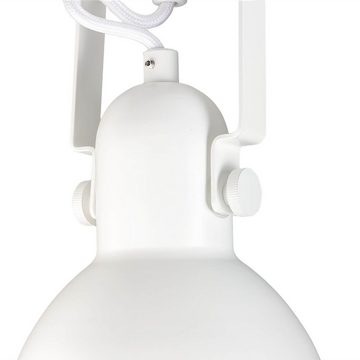 Licht-Erlebnisse Deckenstrahler DALLAS, ohne Leuchtmittel, Spot Lampe Deckenleuchte Weiß retro E14 Leselampe Lampe