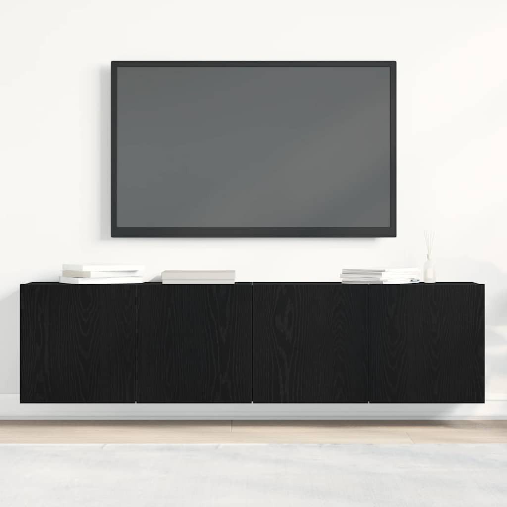 vidaXL Schuhschrank TV-Schränke 2 Stk. Schwarze günstig online kaufen