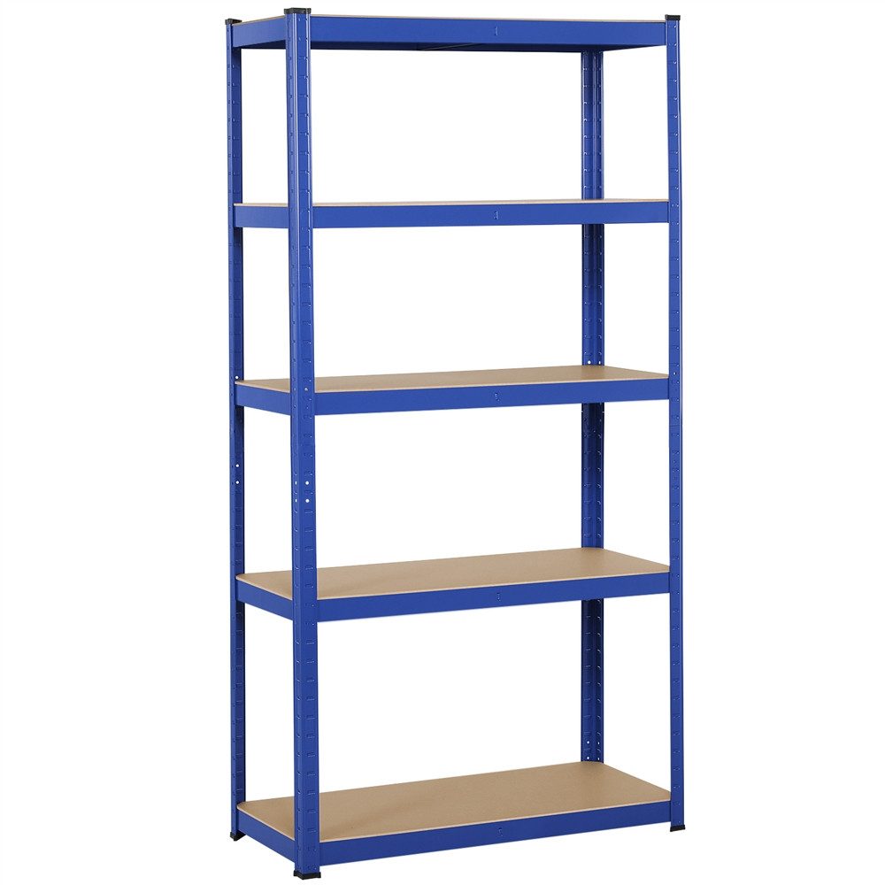 Yaheetech Standregal 5-Stufiges Lagerregal 90 x 40 x 180cm, mit verstellbaren Einlegeböden & flexibler Konfiguration