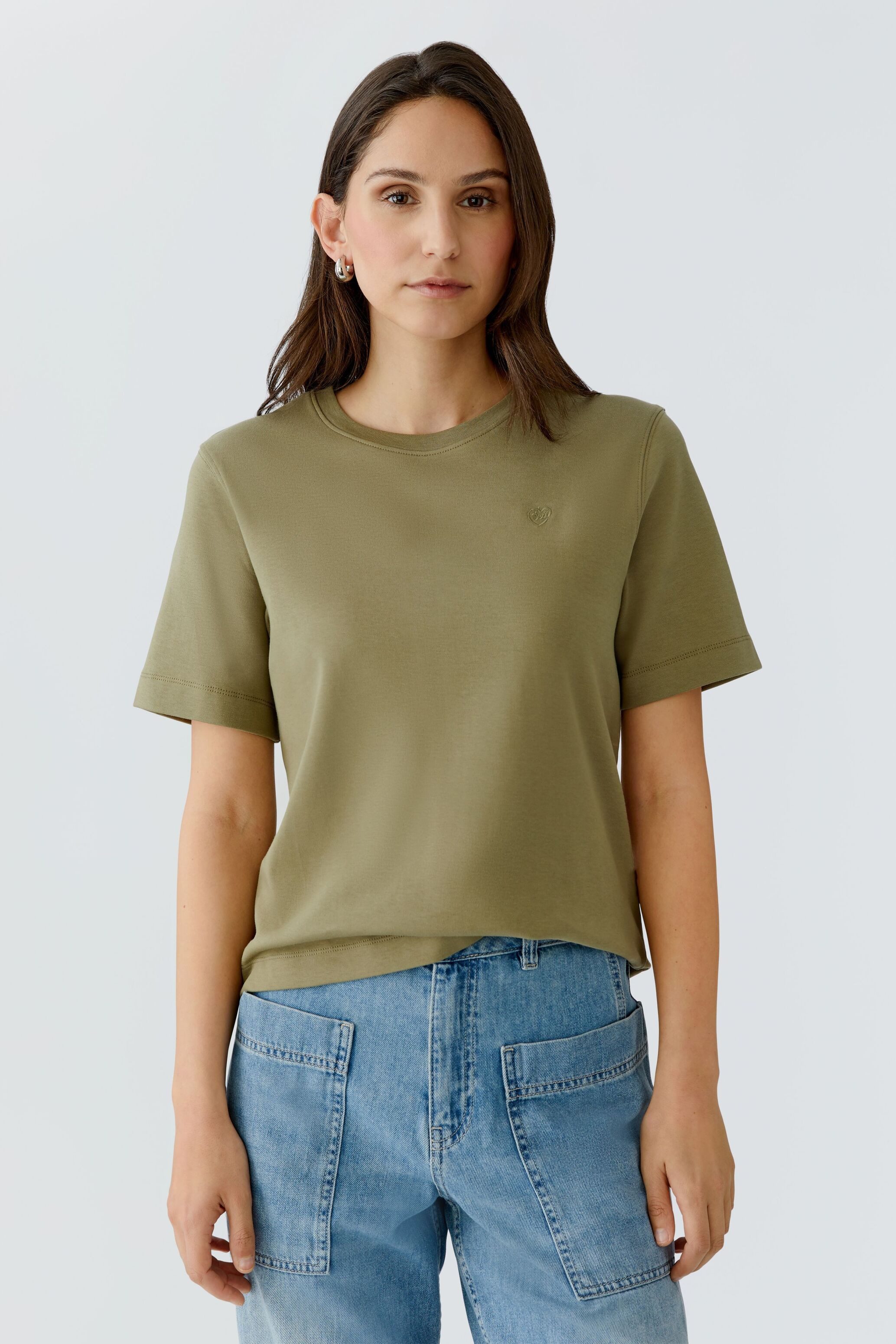 Oui T-Shirt SVEHA reine Baumwolle günstig online kaufen
