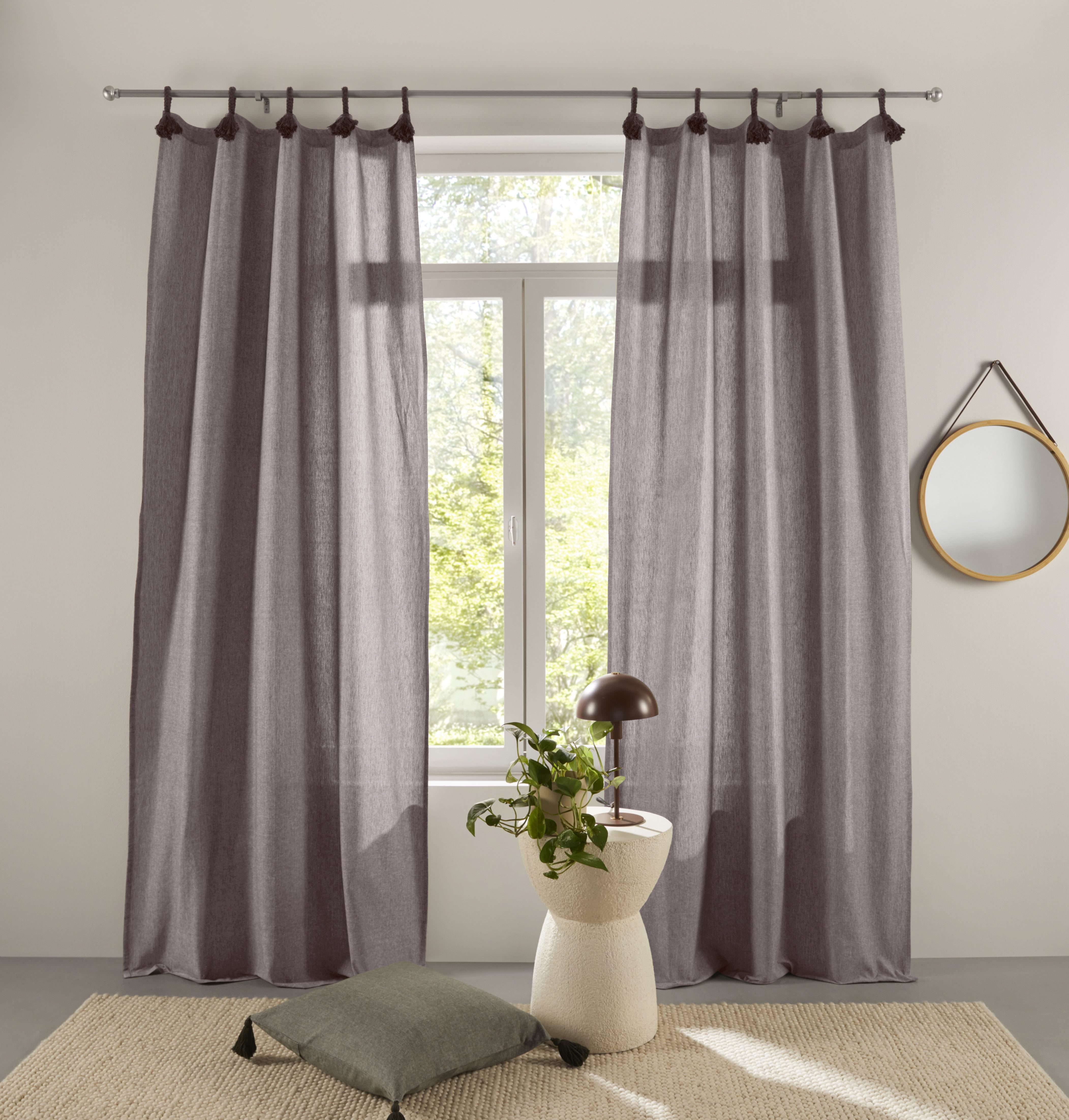 LeGer Home by Lena Gercke Gardine Leger (1 St), Schlaufen, blickdicht, Baum günstig online kaufen