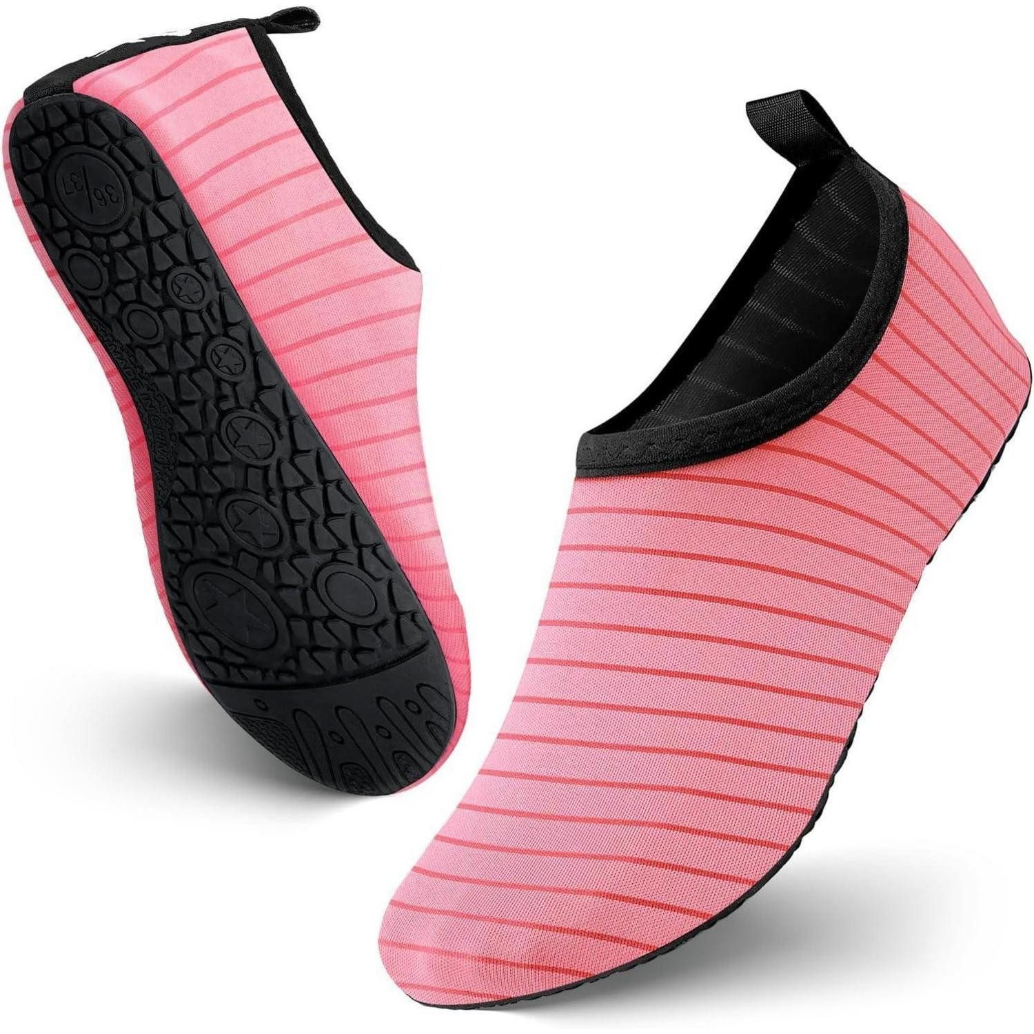 Wasserschuhe Unisex Badeschuhe Strandschuhe Aquaschuhe 34 35 EU Rosa Wasserschuh