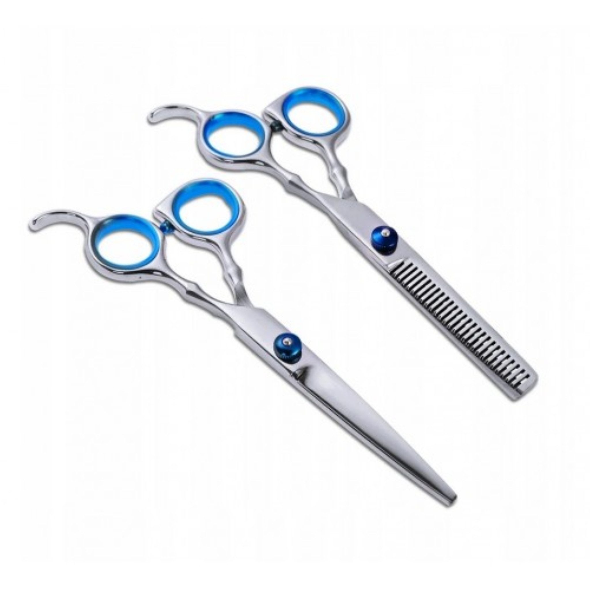 LA CUTE Haarschere Profi Friseurschere 6" – Präzise Haarschneideschere Edelstahl, (Professionelle Haarschneideschere für Friseure & Heimgebrauch, 2-tlg., Enthält 6" Friseurschere, Schattierungswerkzeug, Verpackung), Ergonomisches Design, lasergeschärfte Klingen