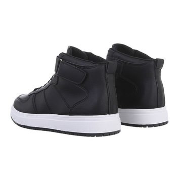 Ital-Design Herren High-Top Freizeit Sneaker Flach Sneakers in Schwarz