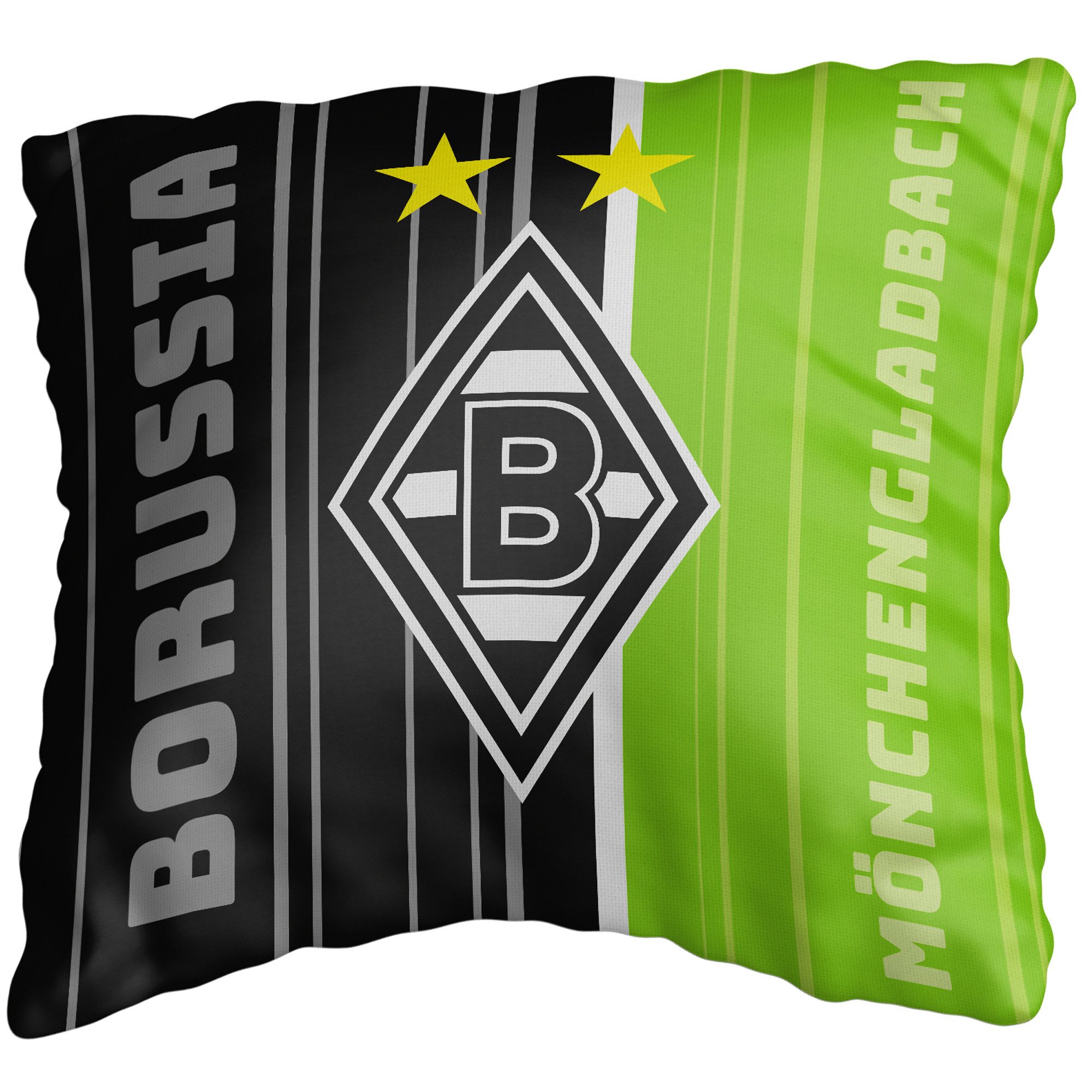 BERONAGE Dekokissen Borussia Mönchengladbach Die Fohlen Elf 40 x 40 Fußballkissen