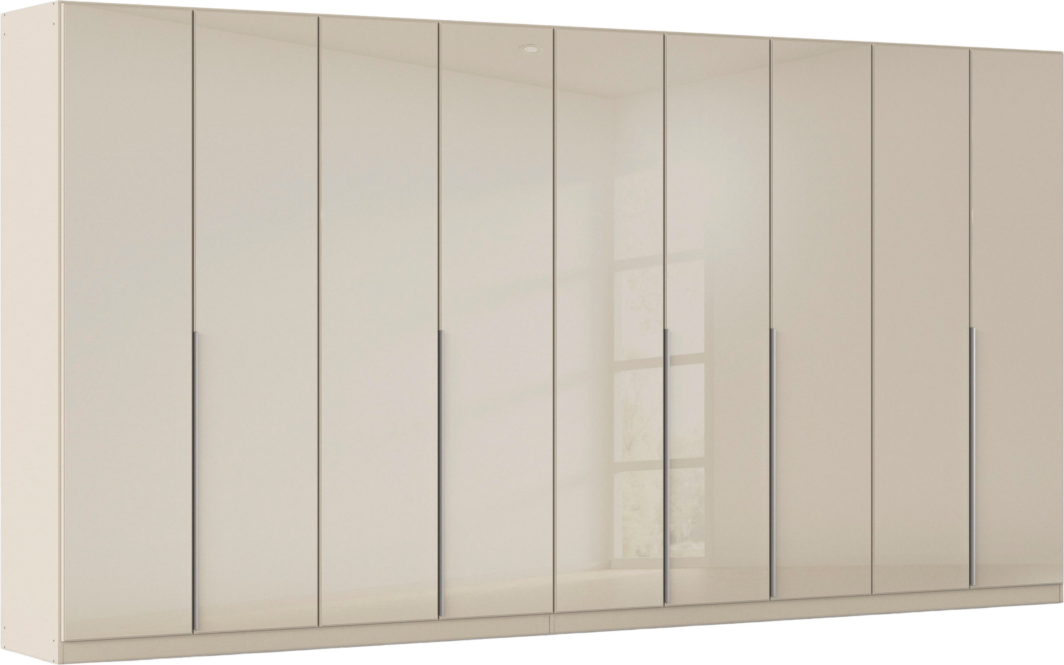 OTTO home Drehtürenschrank Kleiderschrank Kleiderschränke Schrank Garderobe AGORDO mit Glasfront (in zwei Griff-Farben, Breiten 91-405 cm) durchdachte Innenausstattung, in 8 Breiten und 2 Höhen MADE IN GERMANY