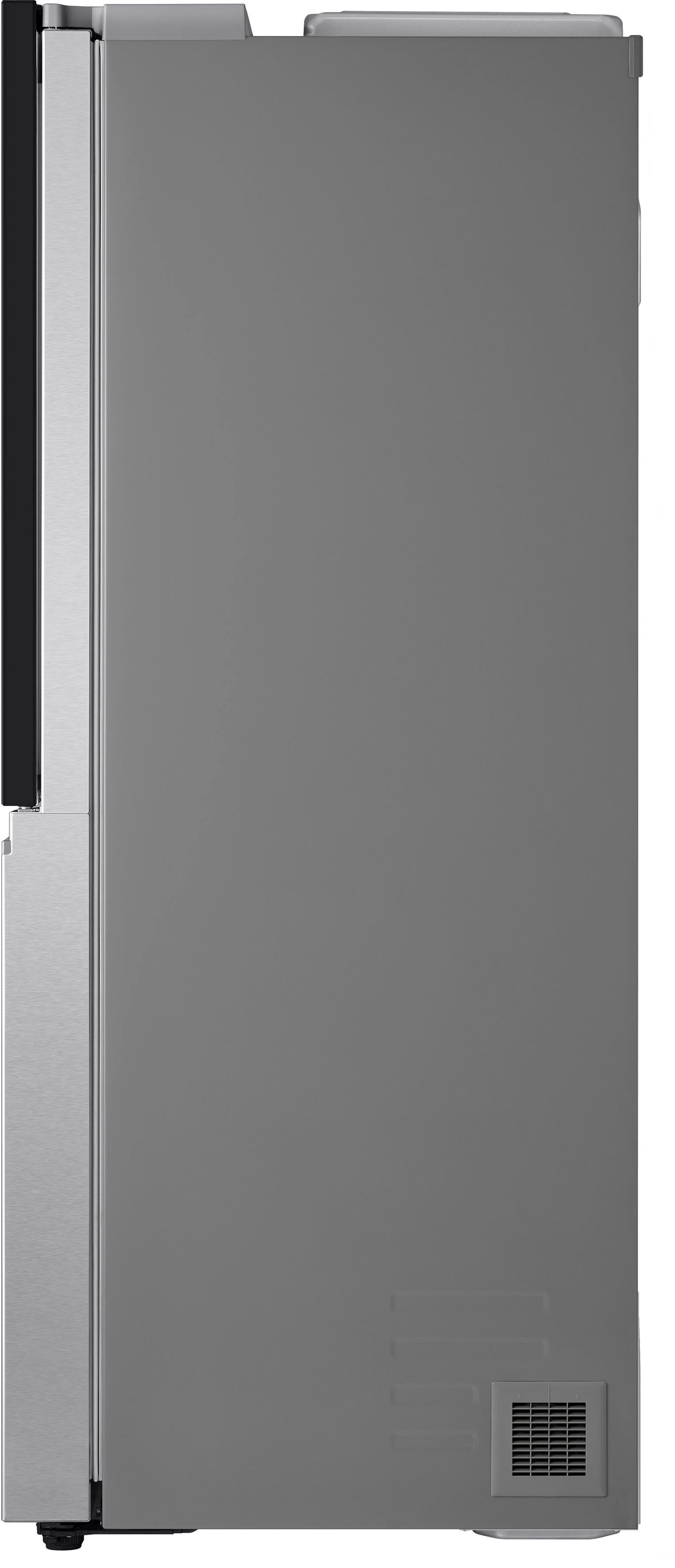 LG Side-by-Side GSXV90BSAE, breit, Gebürstetes cm 179 91,3 hoch, InstaView™ Edelstahl cm
