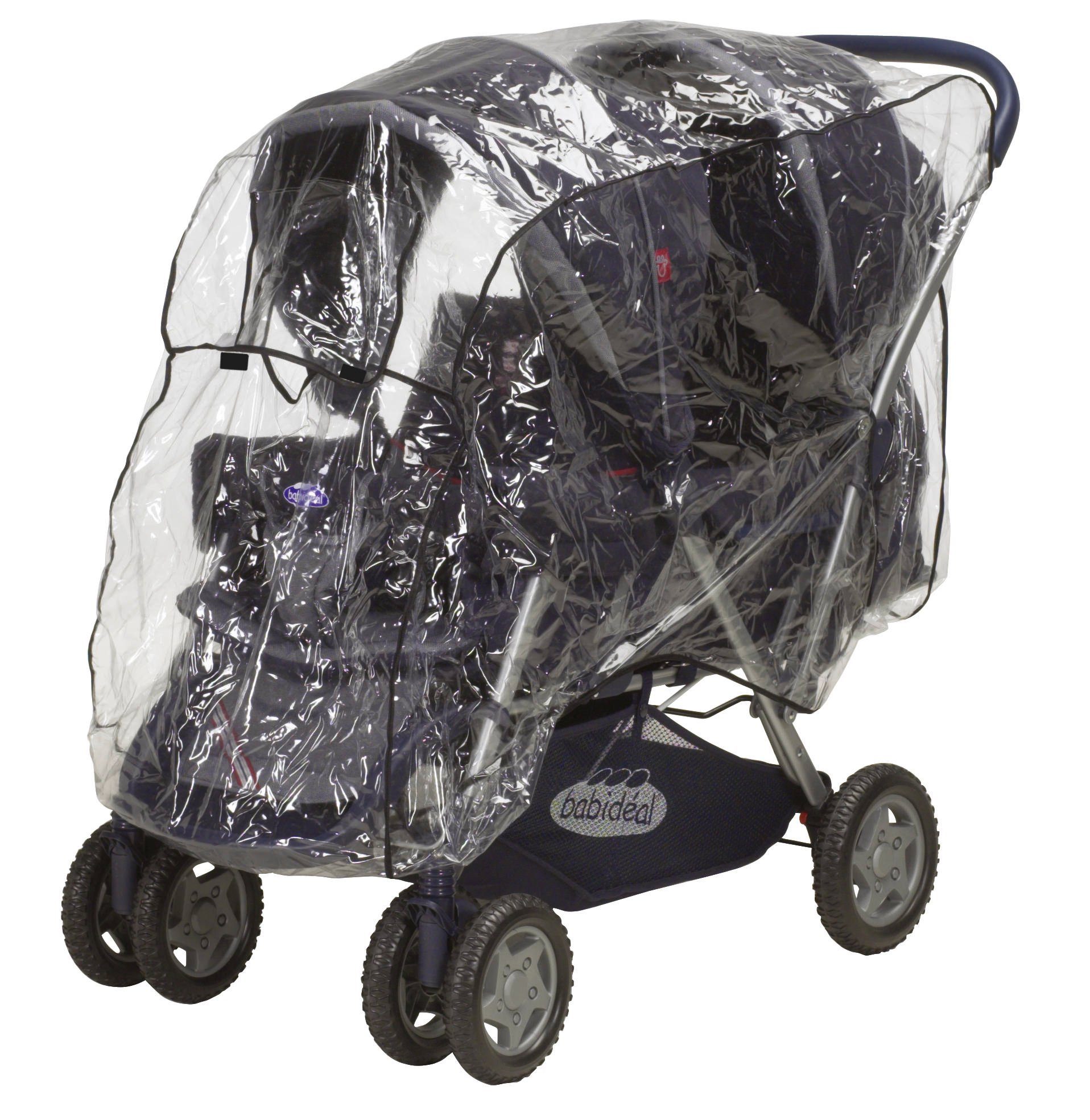 Playshoes Kinderwagen-Regenschutzhülle Universal-Regen-Verdeck für Geschwisterwagen