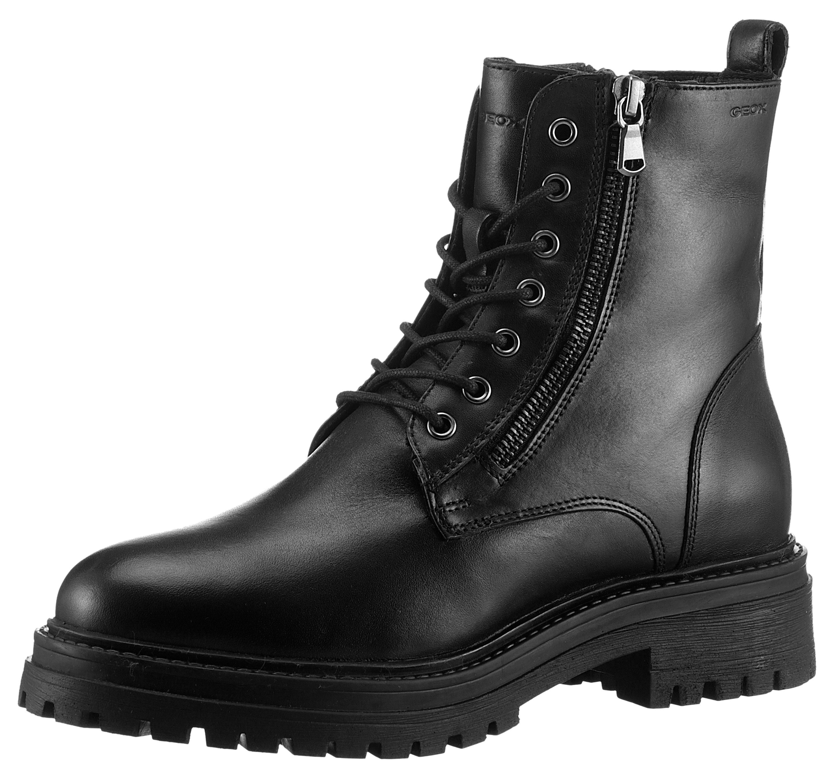 Geox D IRIDEA K Winterboots Chunky Boot, Plateau Сапогиette mit Warmfutter