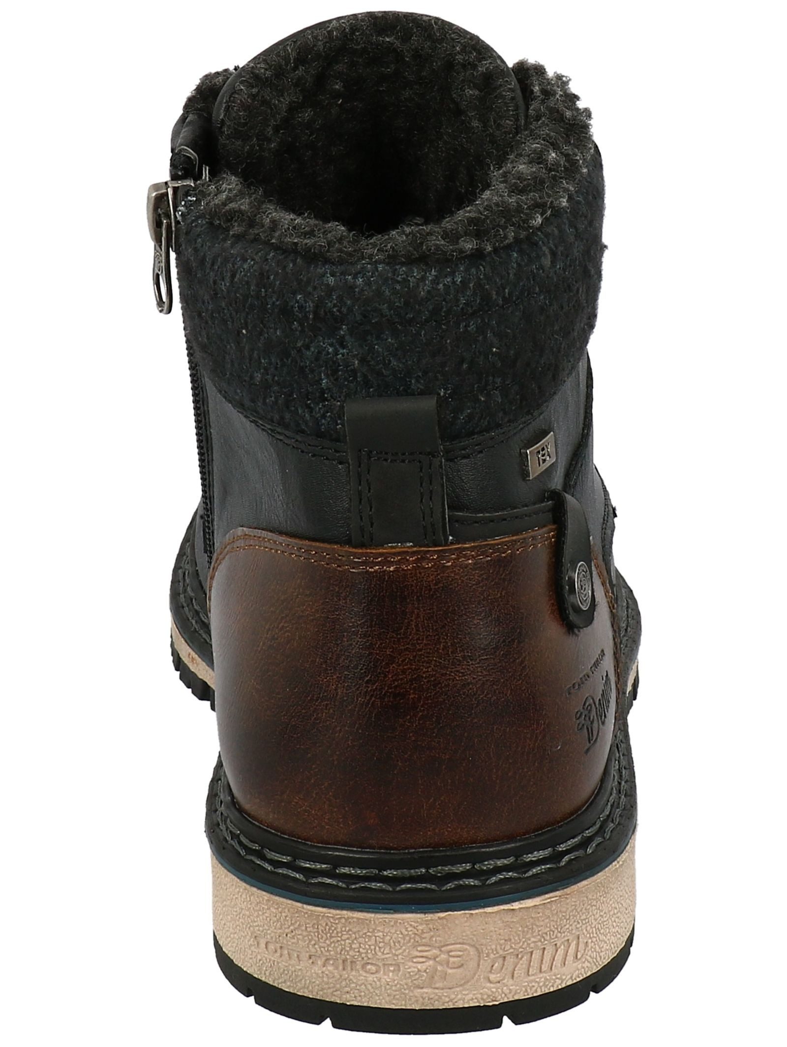 TOM TAILOR Tom Tailor Stiefelette Lederimitat/Textil Schnürstiefelette