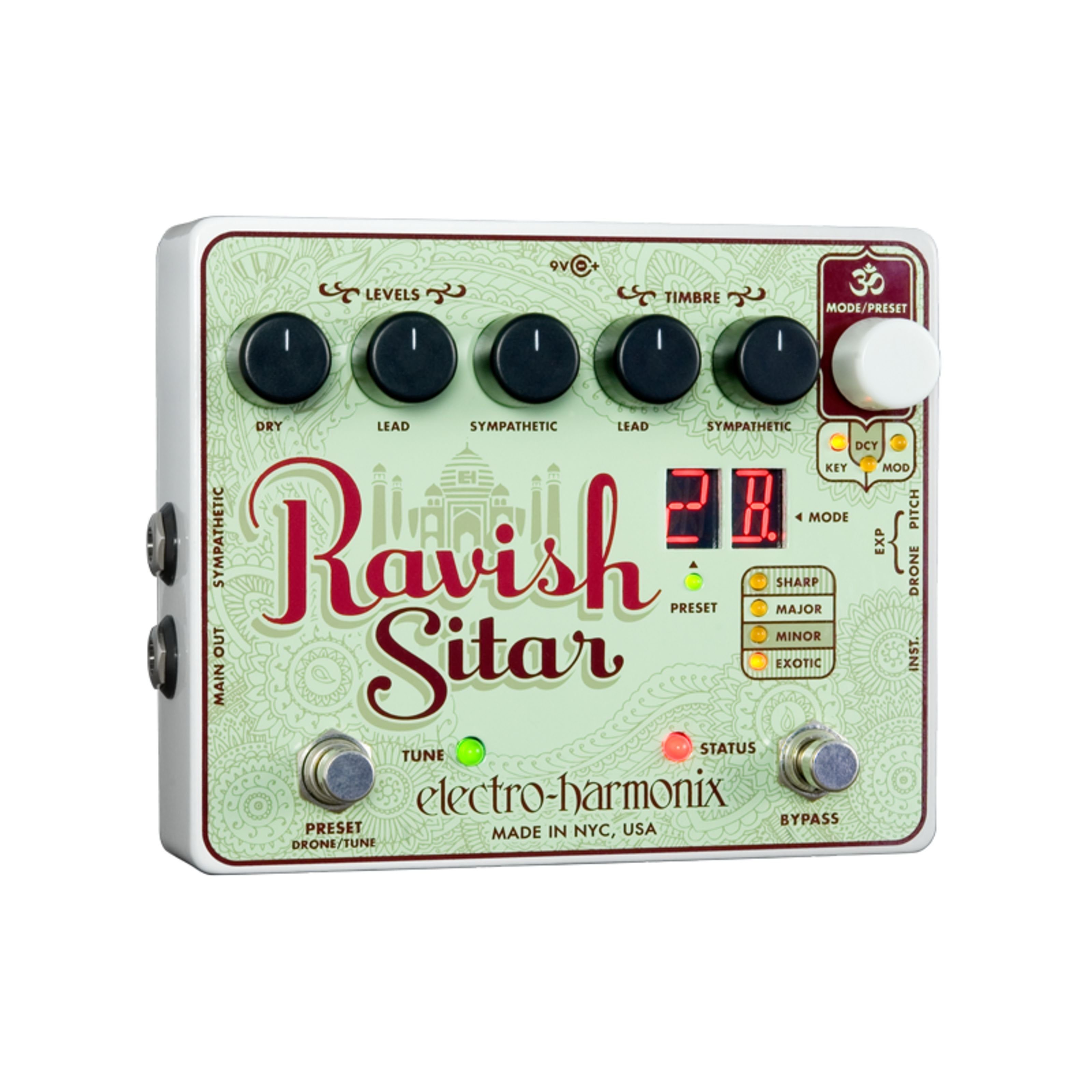 Electro Harmonix Musikinstrumentenpedal, (Effekte, Sonstige Effekte), Ravish Sitar - Effektgerät für Gitarren