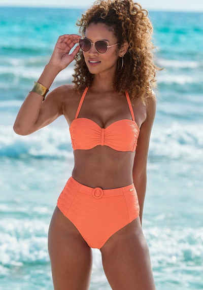 Sunseeker Highwaist-Bikini-Hose Loretta mit Ziergürtel