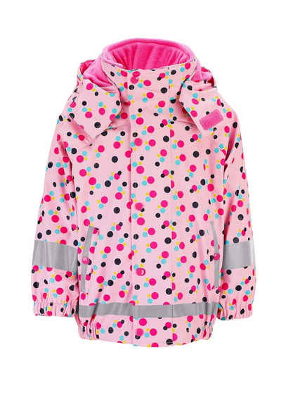 Sterntaler® Regenjacke Regenjacke mit Innenjacke, Punkte (1-St., Kinder Regen- und Matschjacke mit süßen Motiven) Regenjacke Kinder mit Kapuze, Funktionsjacke Kinder Reißverschluss