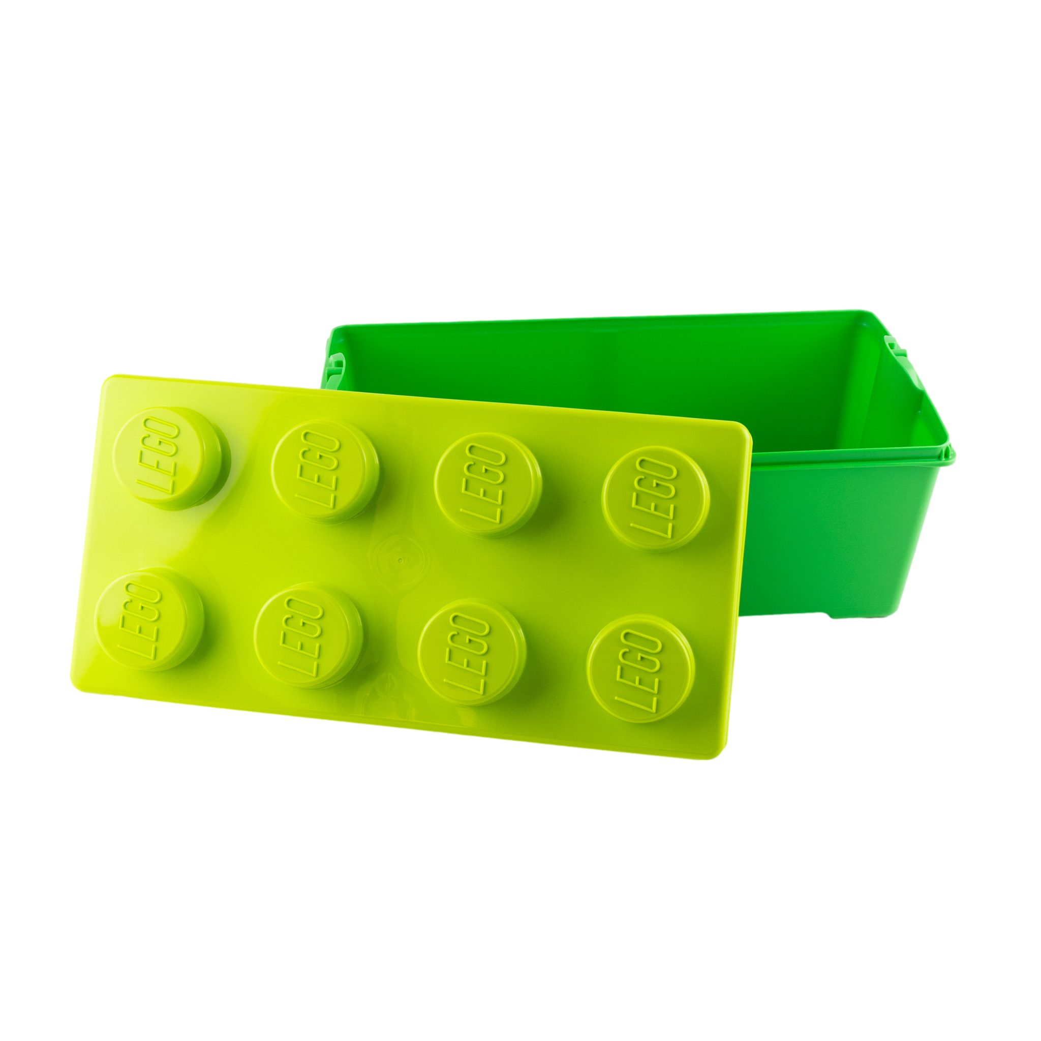 LEGO® LEGO® Aufbewahrungsbox Grün Mittelgroß mit Deckel Stapelbar - Menge 1x Spielbausteine, (Bausteine, 1 St., Kreativ-Set), Made in Europe – Bild 5 von 5