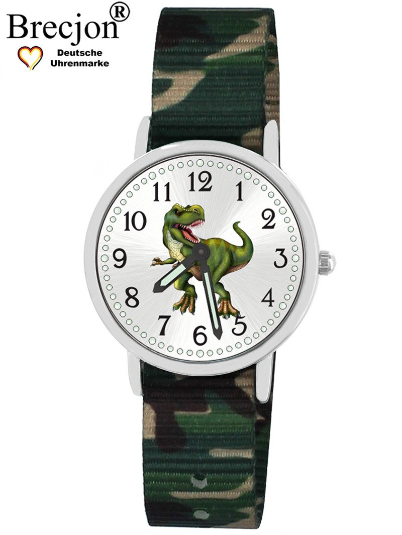 Brecjon Quarzuhr Kinder Armbanduhr Dino Wechselarmband 5ATM, Mix und Match Design - kostenloser Versand