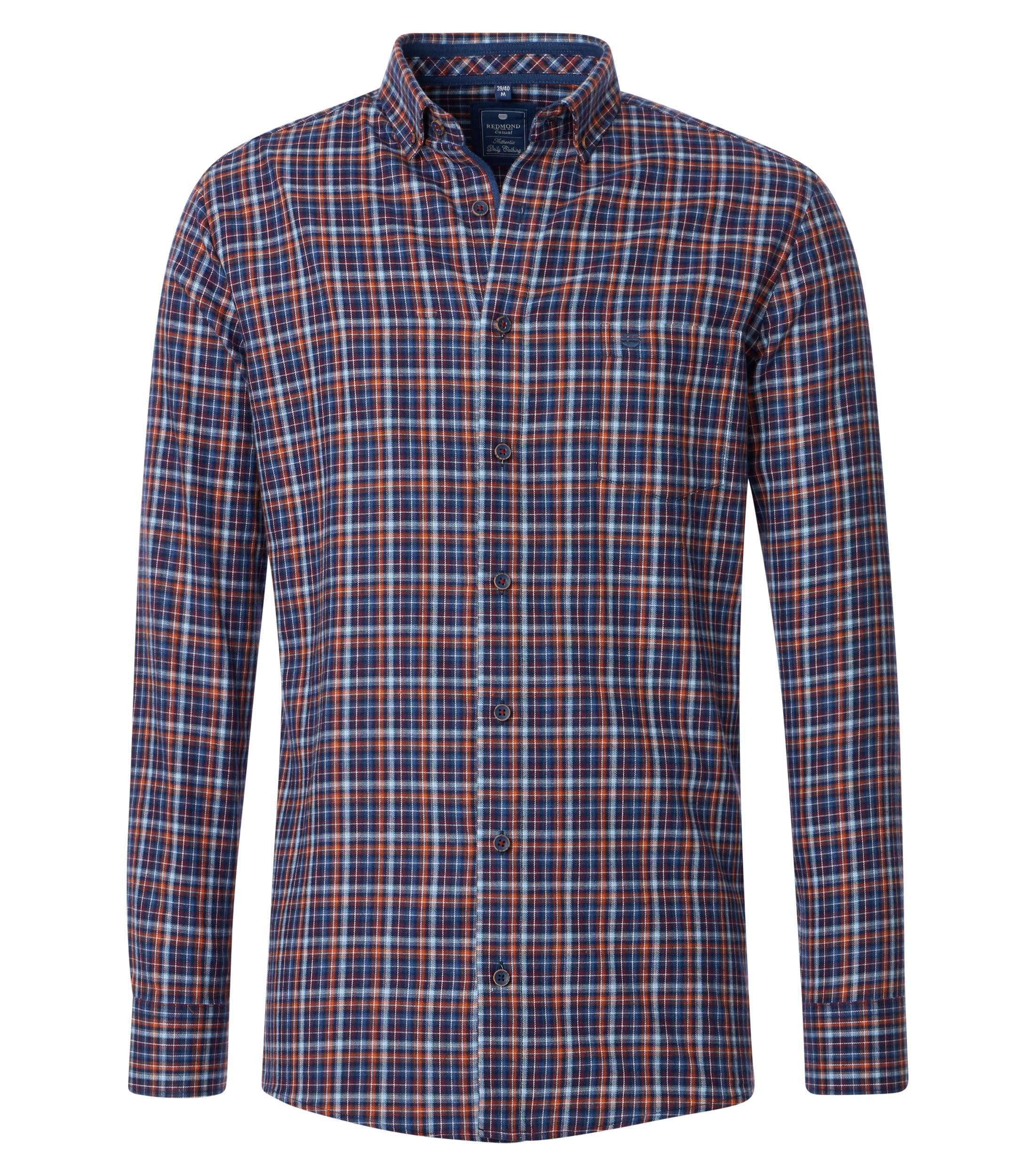 Langarmhemd kariert Modern Fit