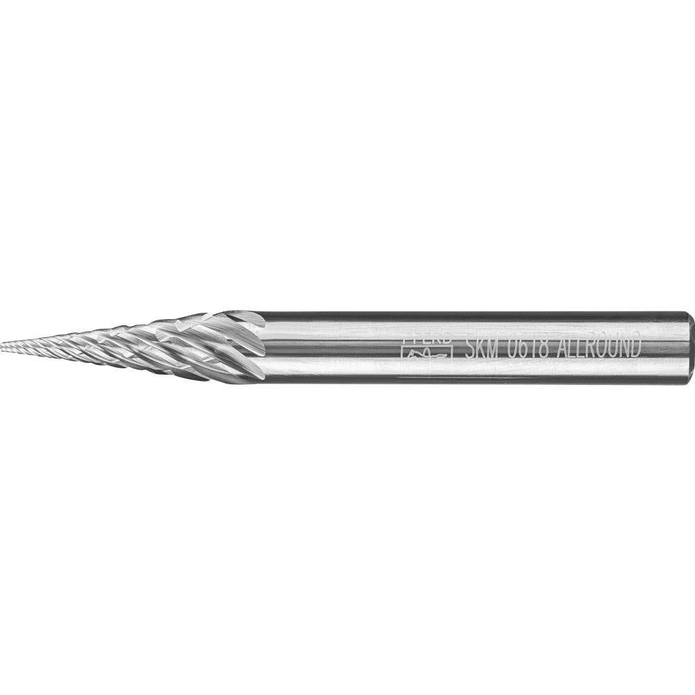 Pferd Frässtift Hartmetallfrässtift spitzkegelförmig 6x18 mm