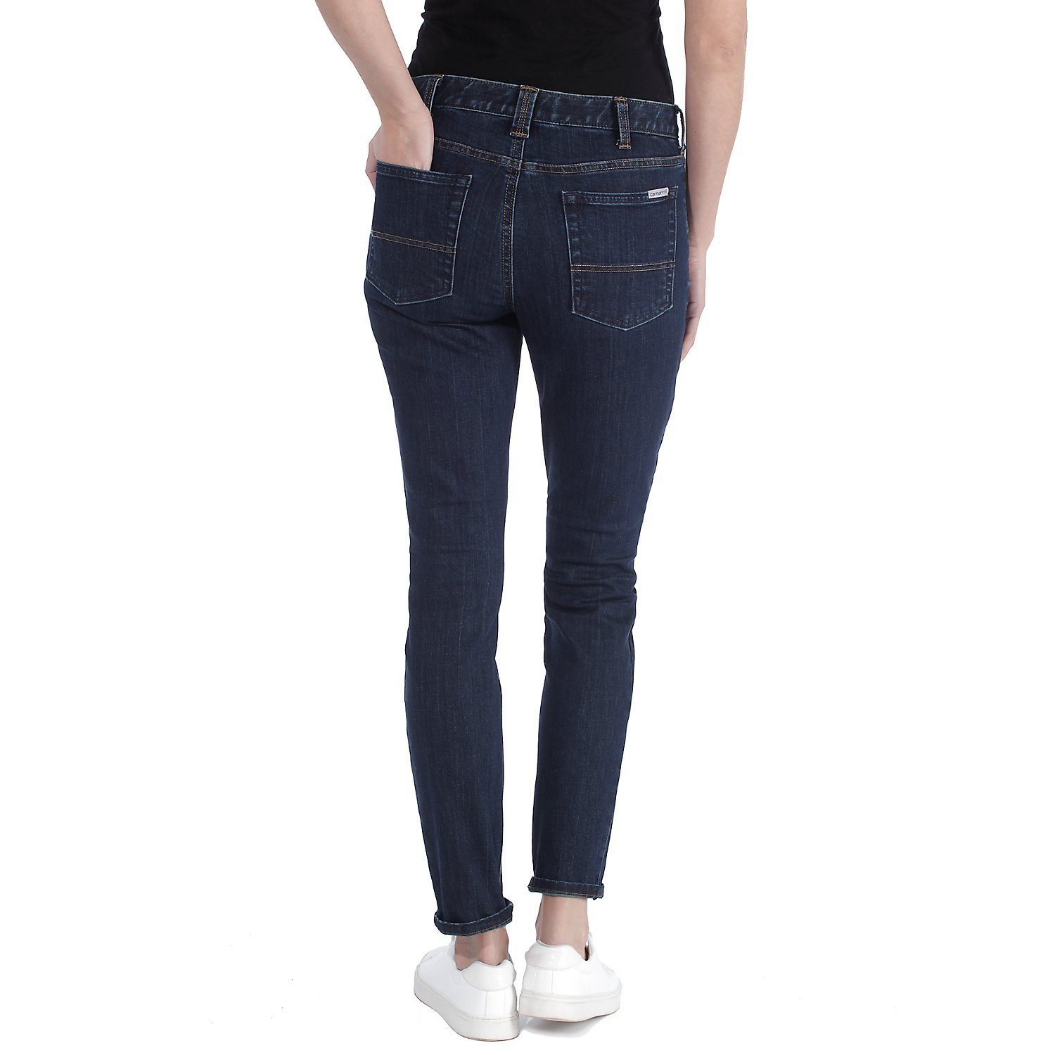 Carhartt Damen, Fit, für Fit Skinny Slim Sky Midnight Skinny-fit-Jeans Slim Jeans