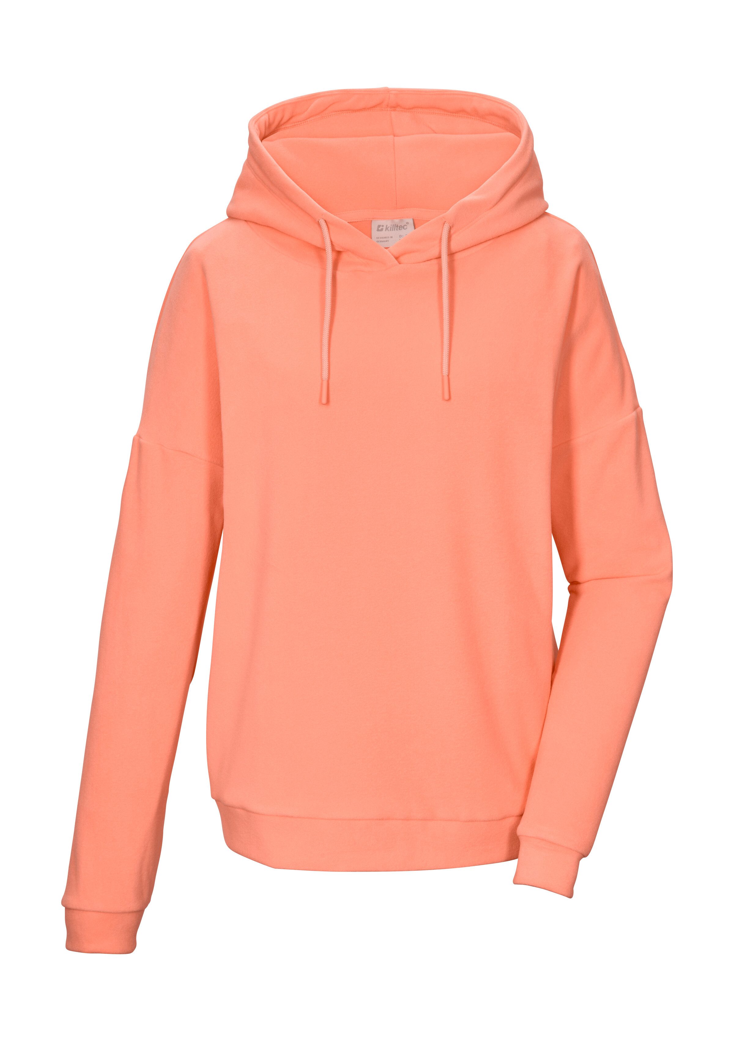 Killtec Longpullover KOS 477 WMN FLC SHRT Fleeceshirt mit Kapuze, elastischen Bündchen, Comfort-Stretch