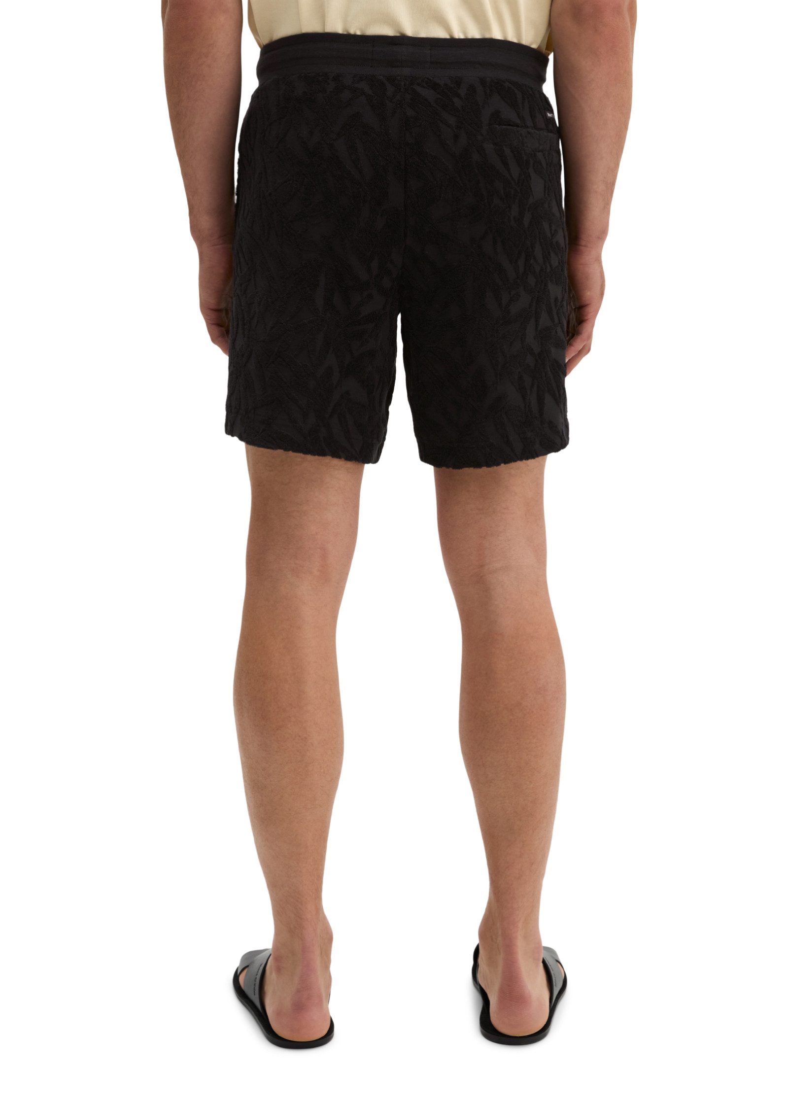 Marc O'Polo Shorts mit weichem Frottee-Blattmuster – Bild 3 von 5