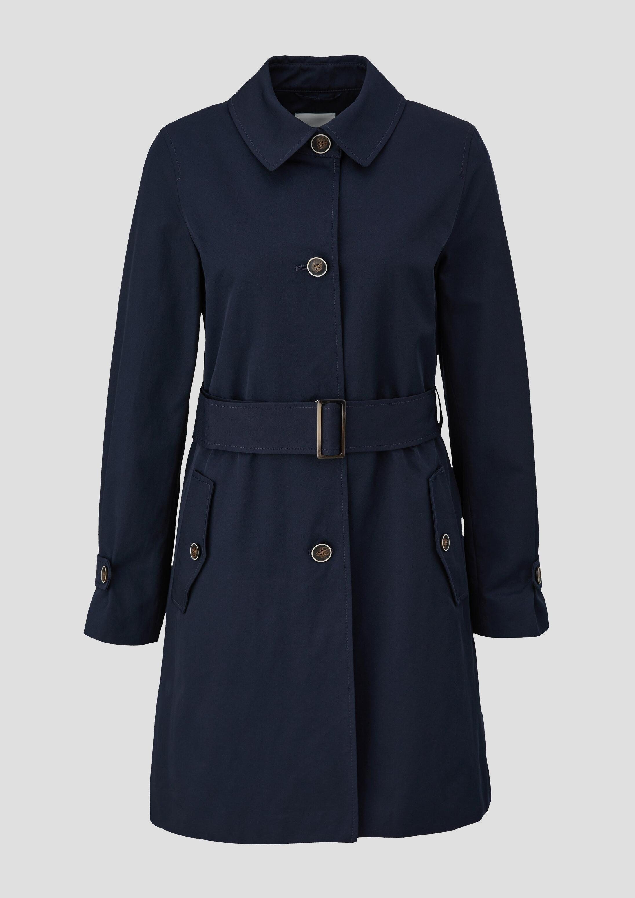 s.Oliver Trenchcoat Outdoor-Jacke Mantel mit Bindegürtel