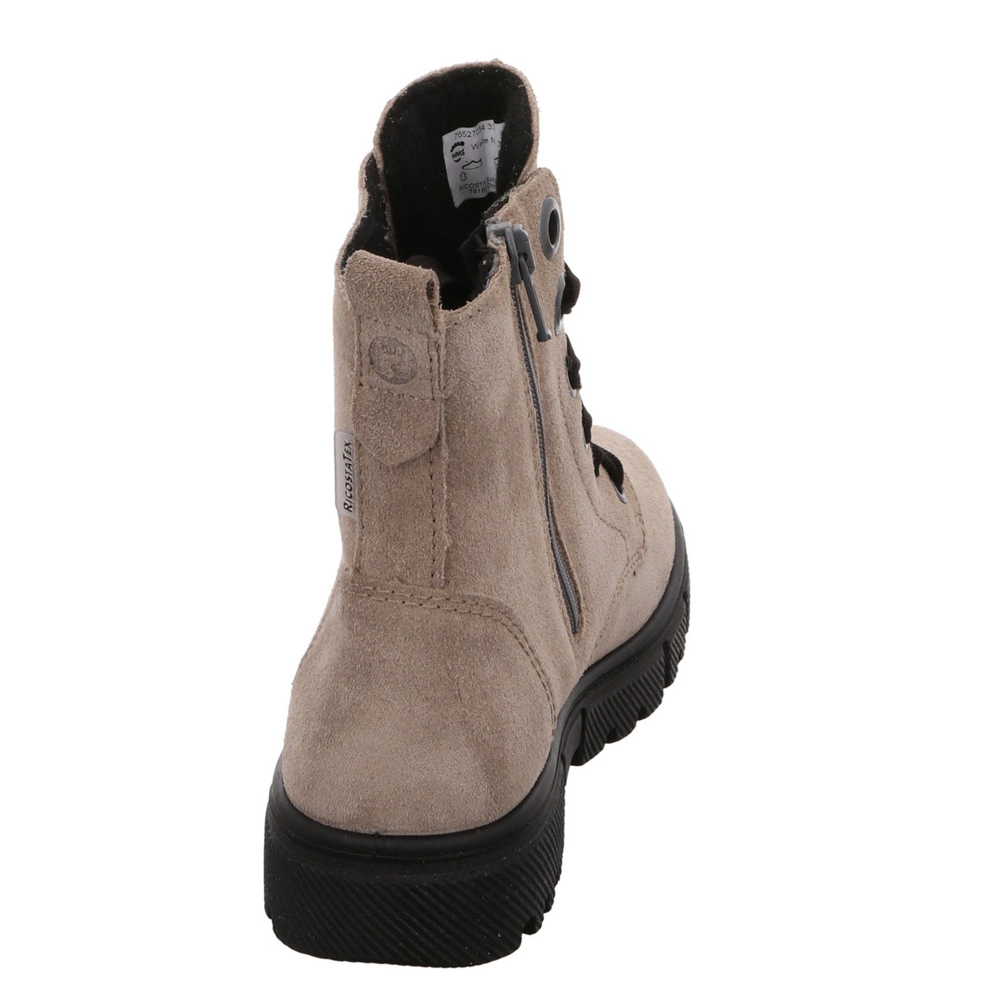 Stiefel Ricosta Schnürboots tundra Stiefelette Suri Mädchen Schuhe Veloursleder