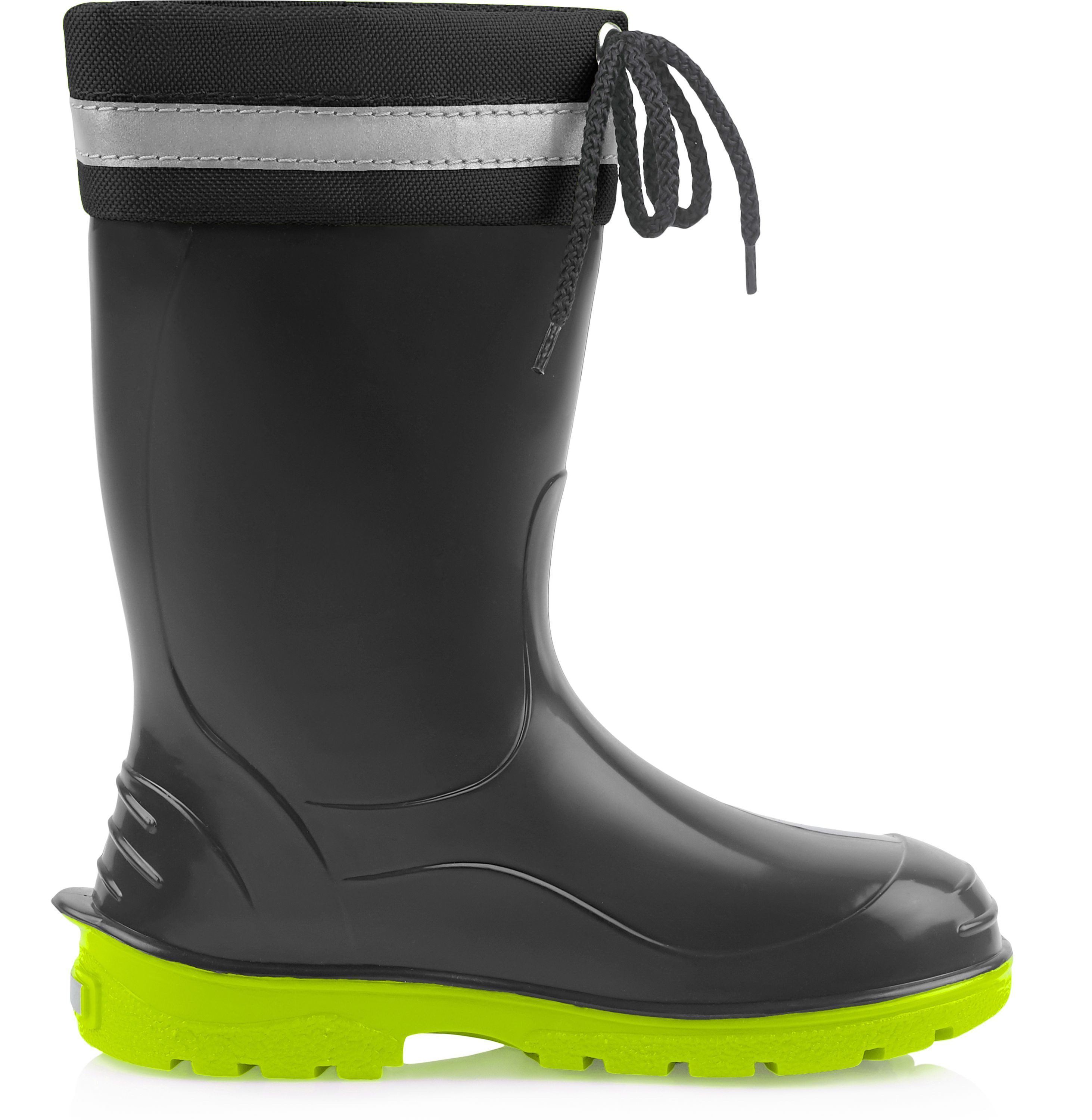 Ladeheid lange Regenschuhe für Mädchen und Jungen LA-972 Gummistiefel Kinder mit Stulpe zum Schnüren