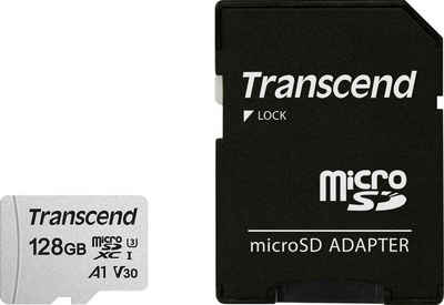 Transcend microSDXC 300S 128 GB Speicherkarte (128 GB, UHS Class 10, 100 MB/s Lesegeschwindigkeit)