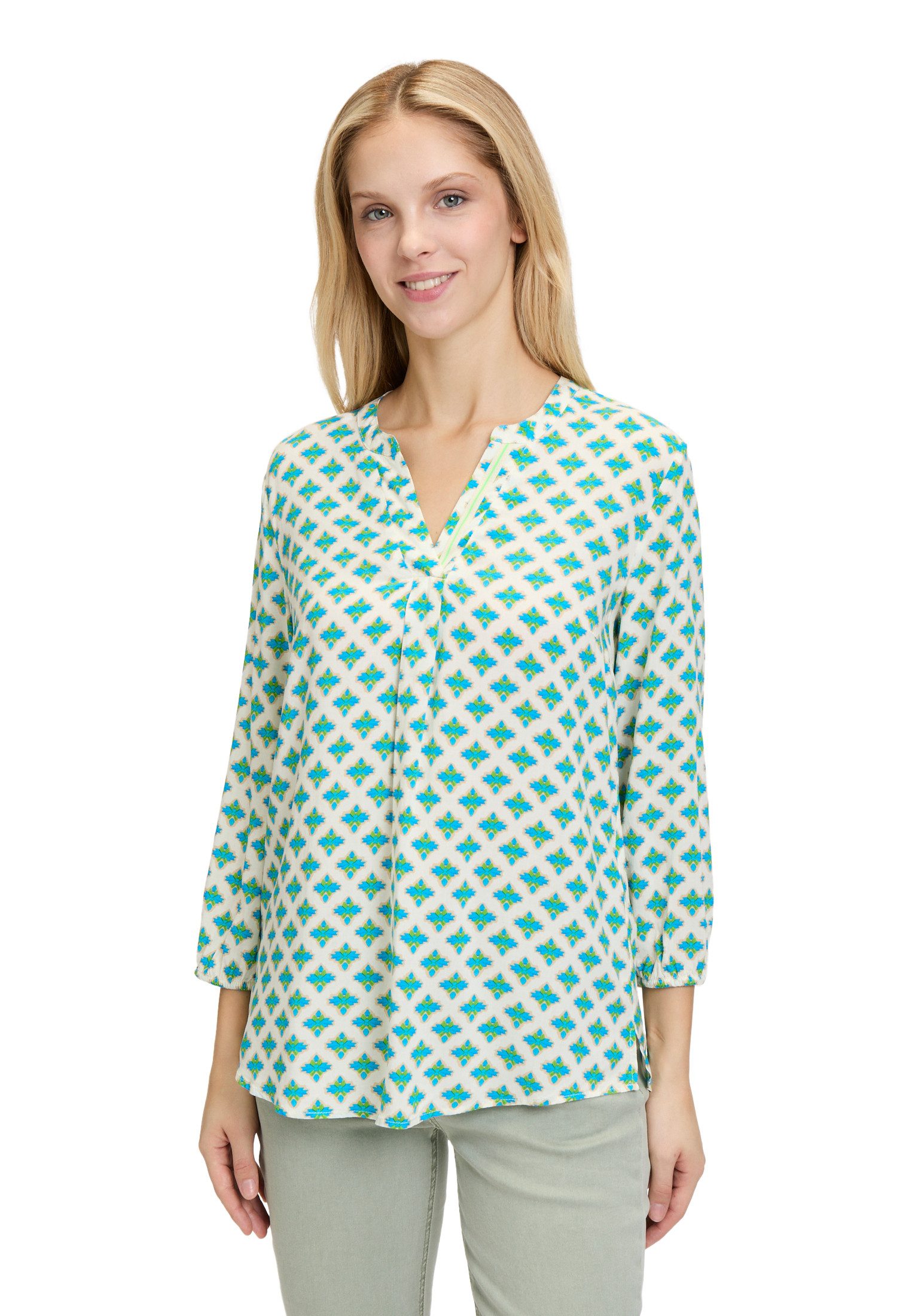 Cartoon Shirtbluse Cartoon Blusenshirt mit Muster günstig online kaufen